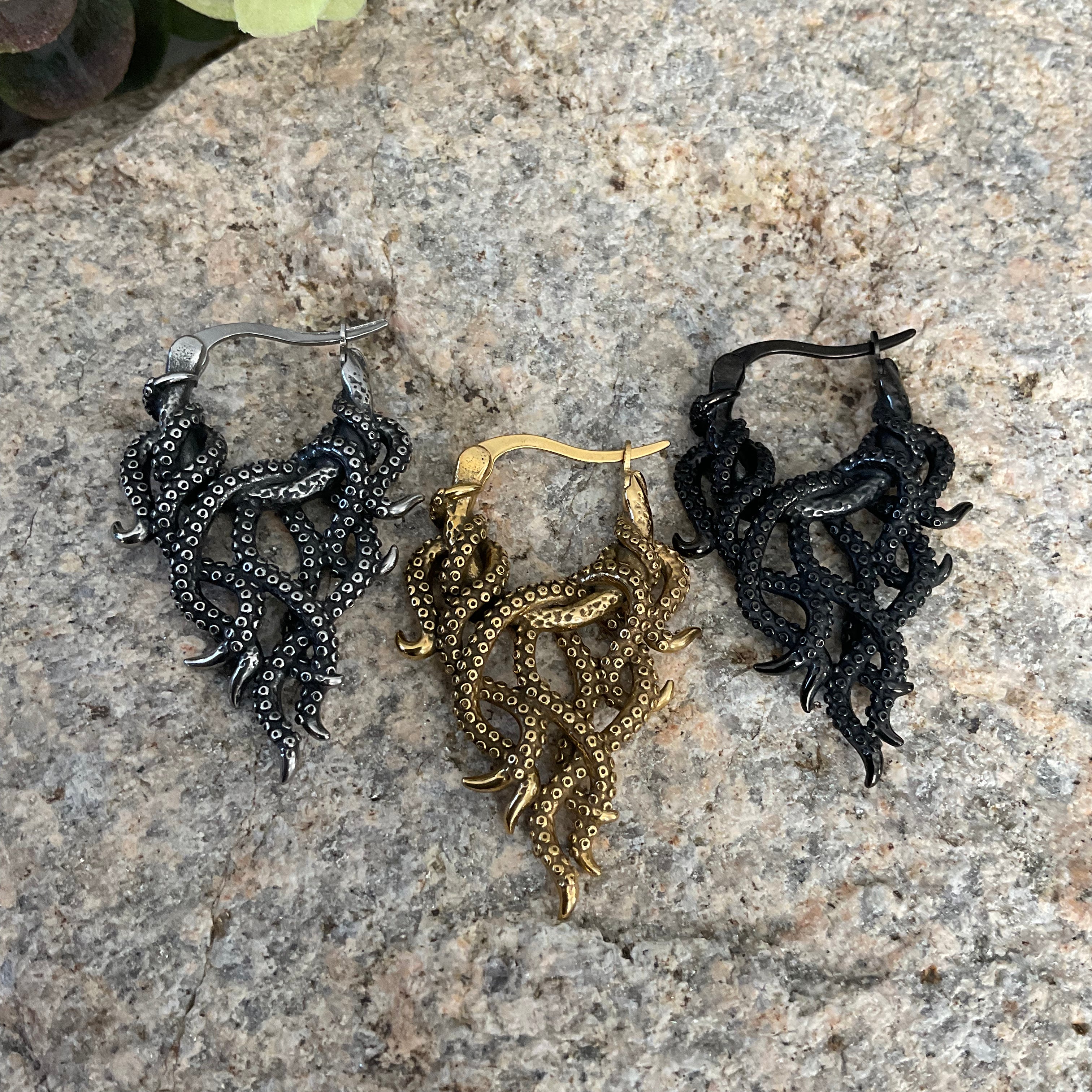 OCTOPUS HOOP EARRINGS