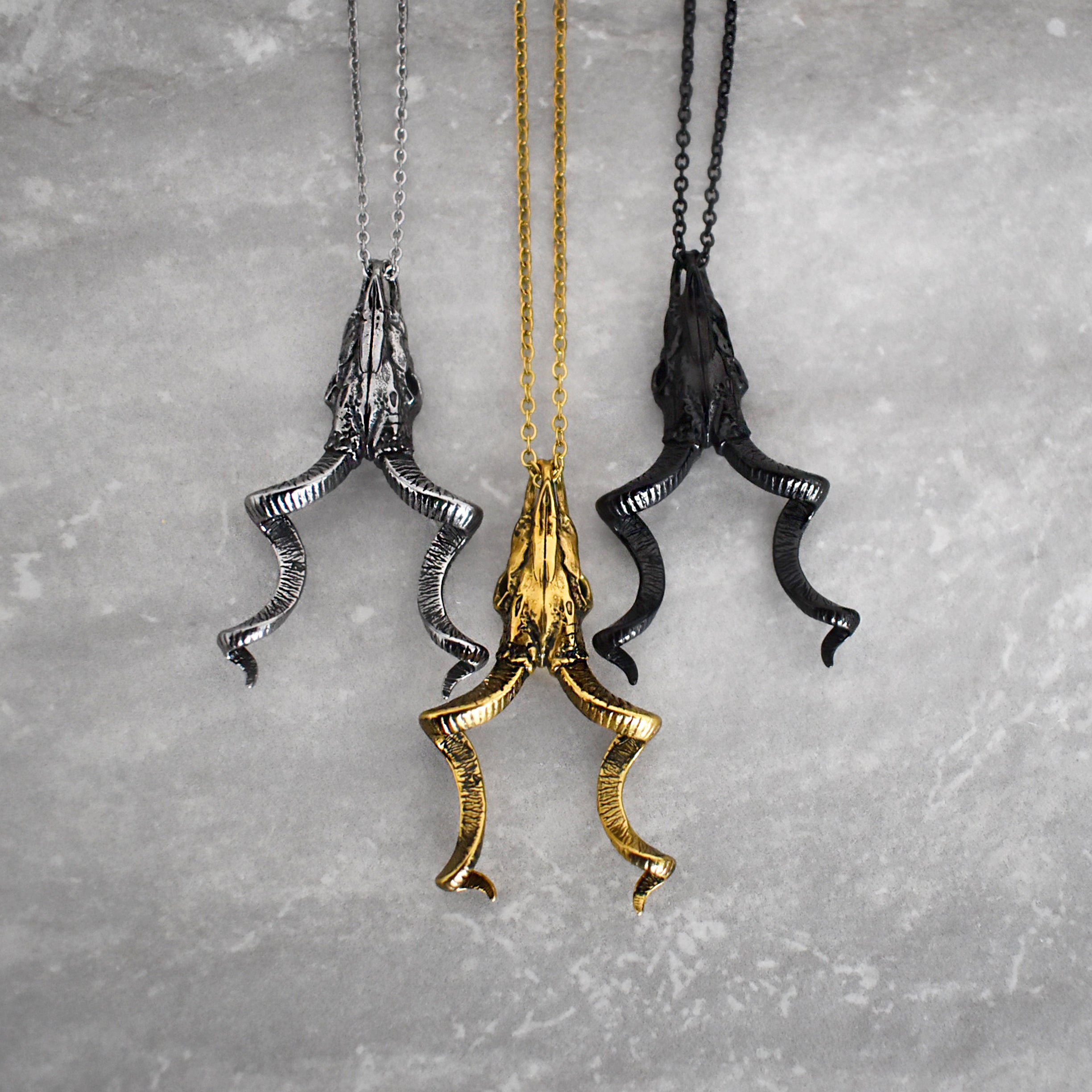KUDU SKULL NECKLACE