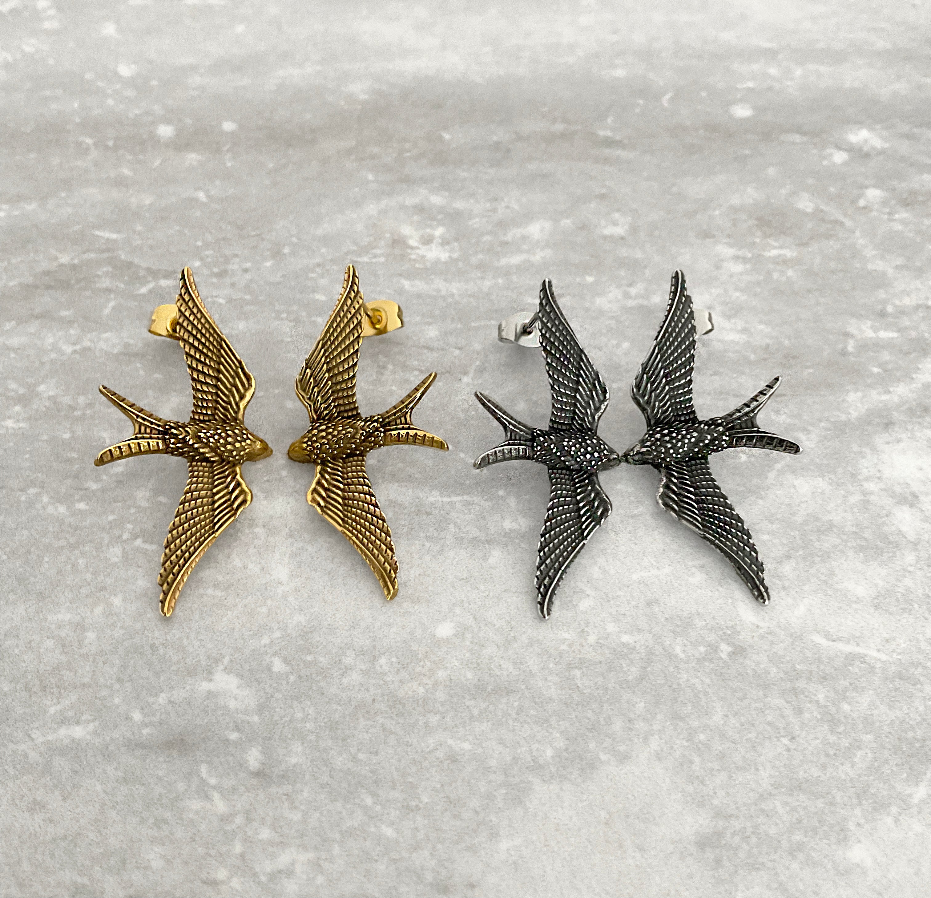 BIRDS STATEMENT EARRINGS