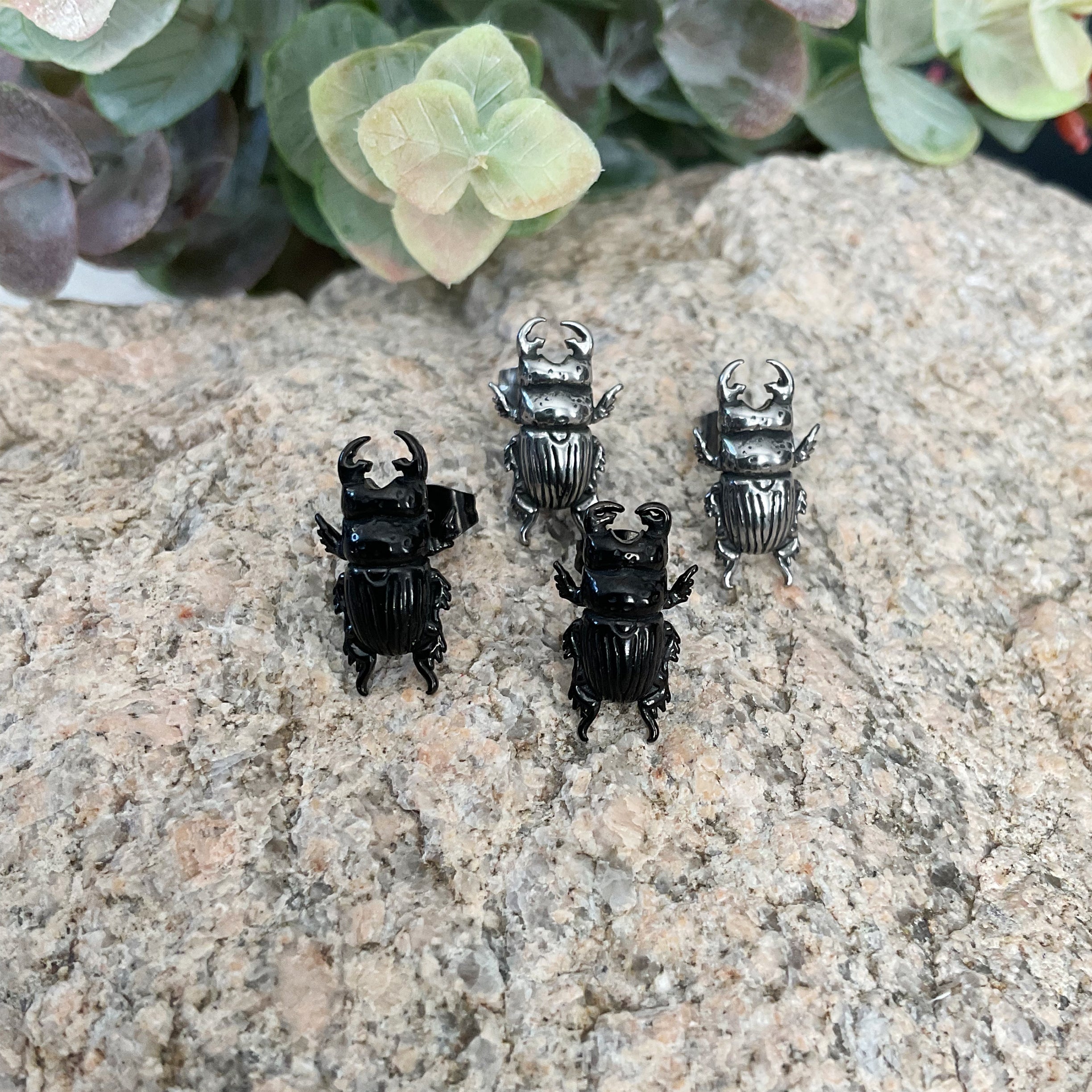 BEETLE STUD EARRINGS