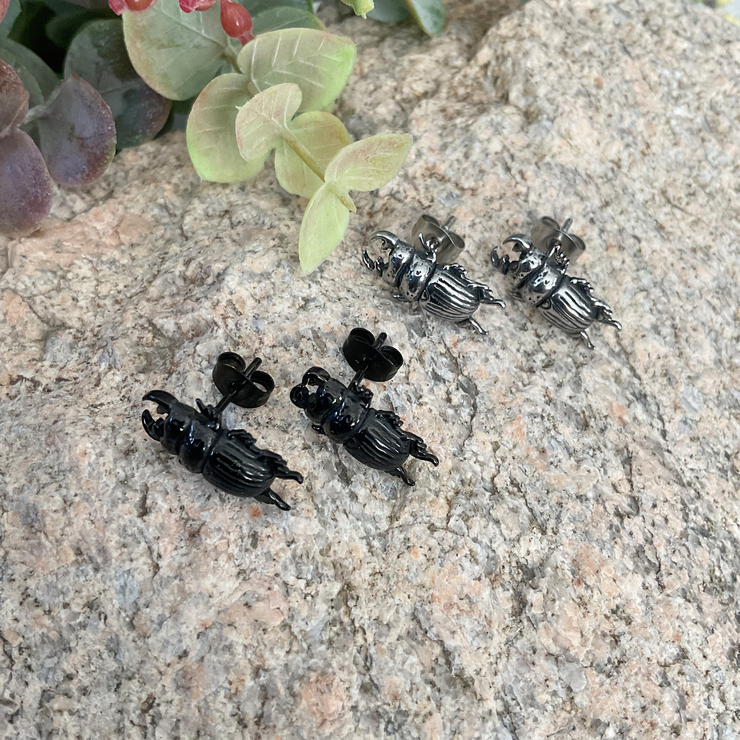 BEETLE STUD EARRINGS