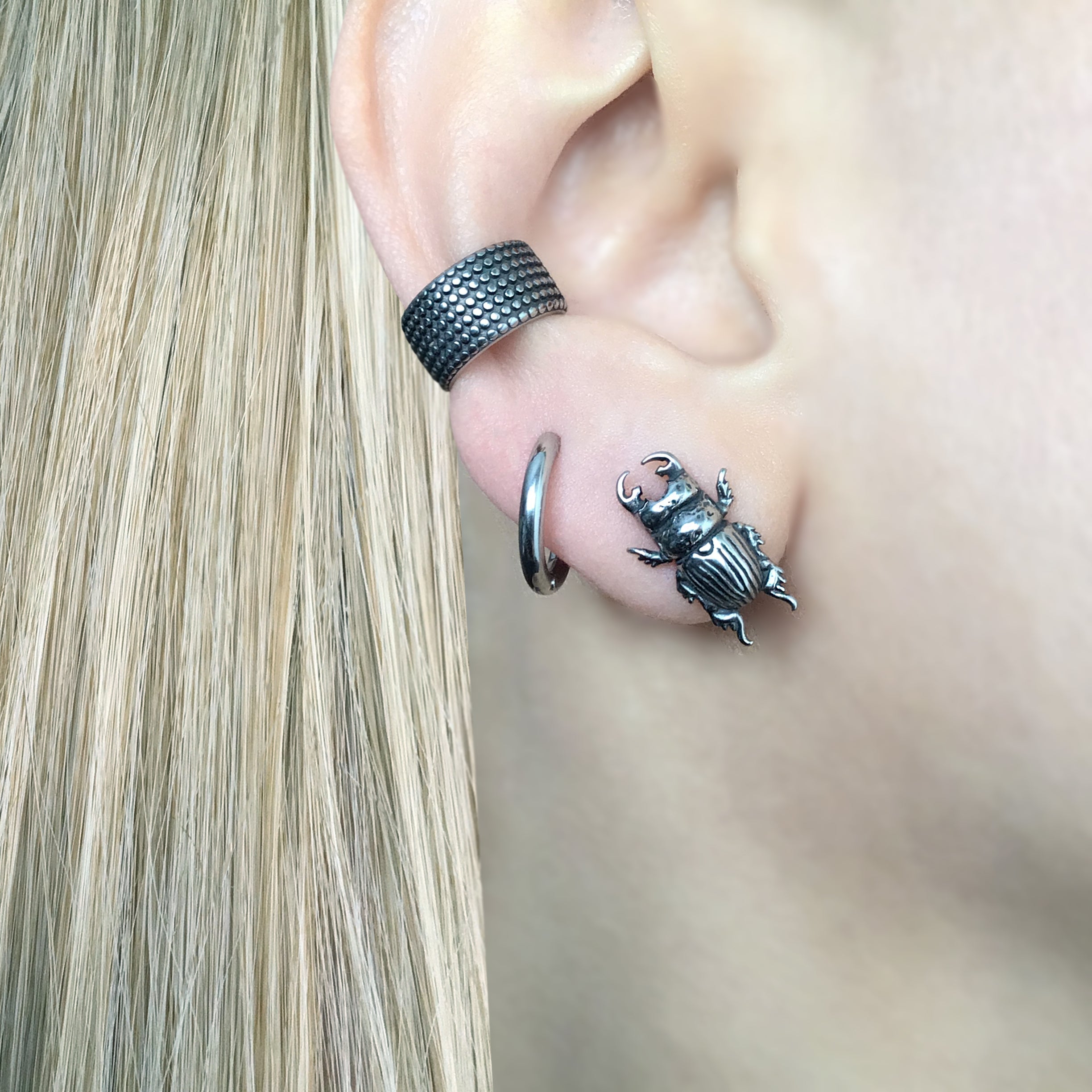BEETLE STUD EARRINGS