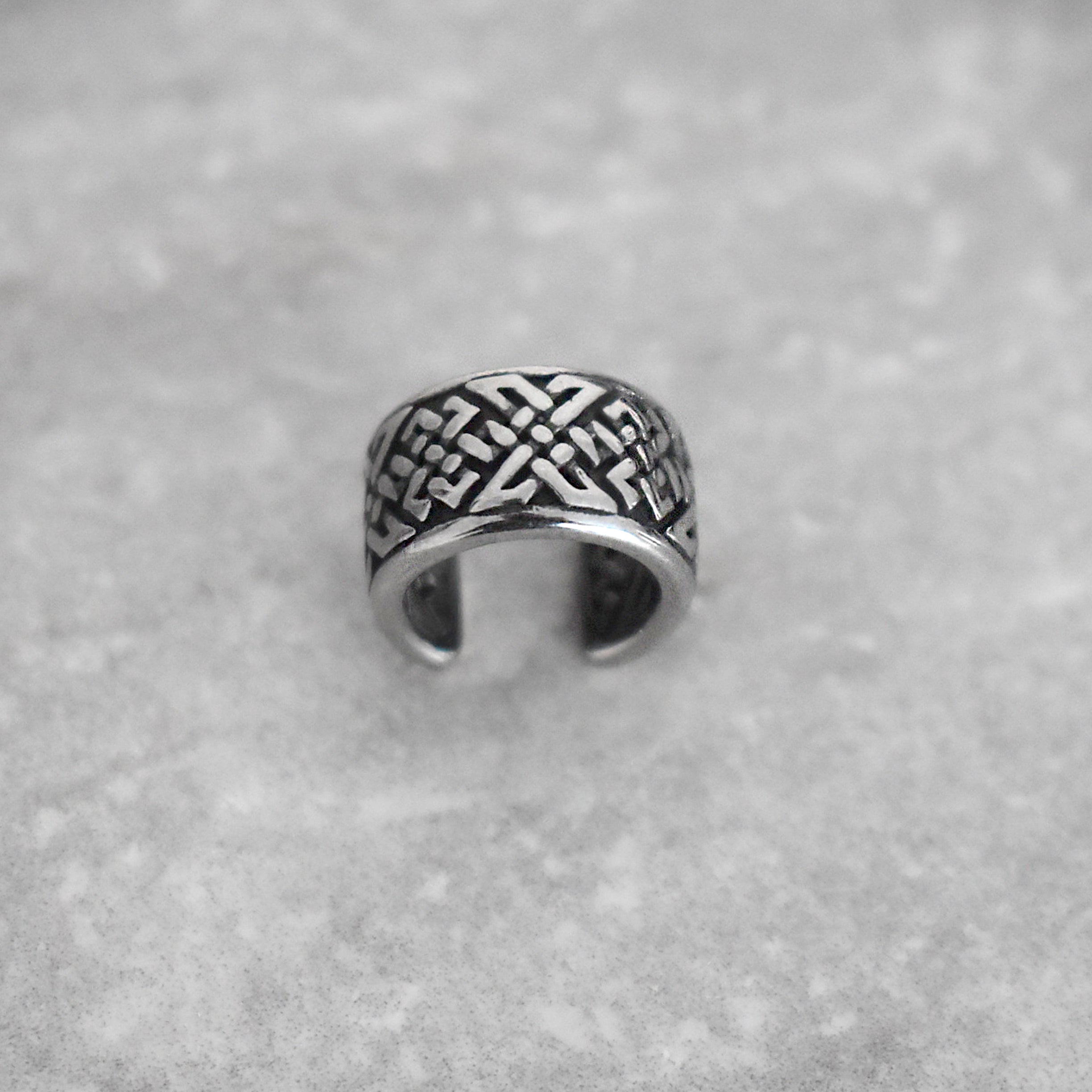 CELTIC BASKETWEAVE NO PIERCING EAR CUFF