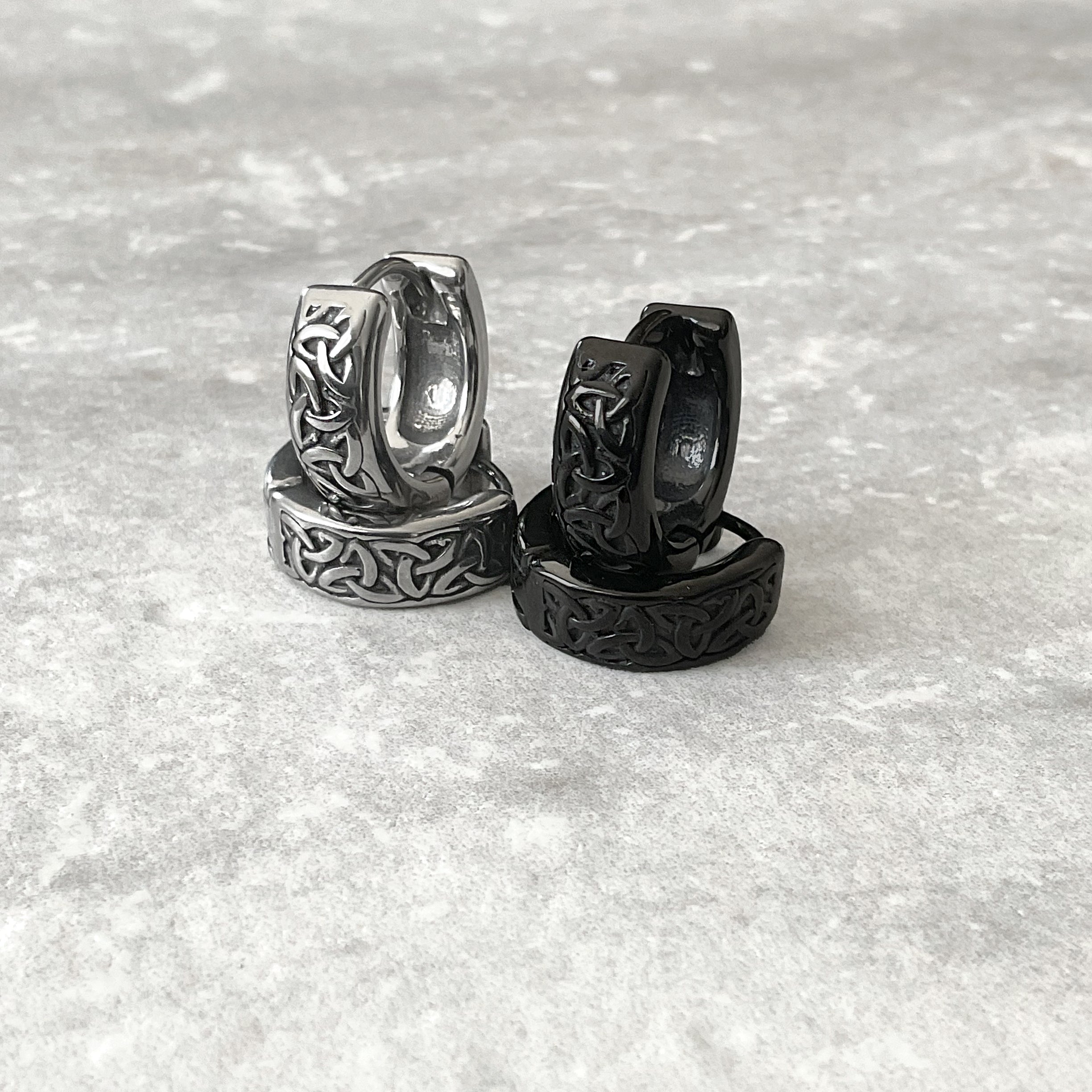 CELTIC BRAID HOOP EARRINGS