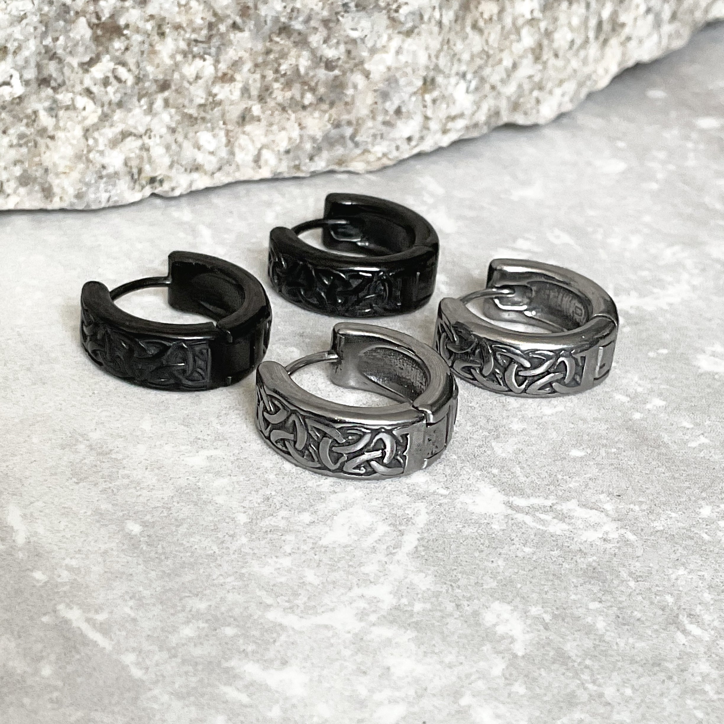 CELTIC BRAID HOOP EARRINGS