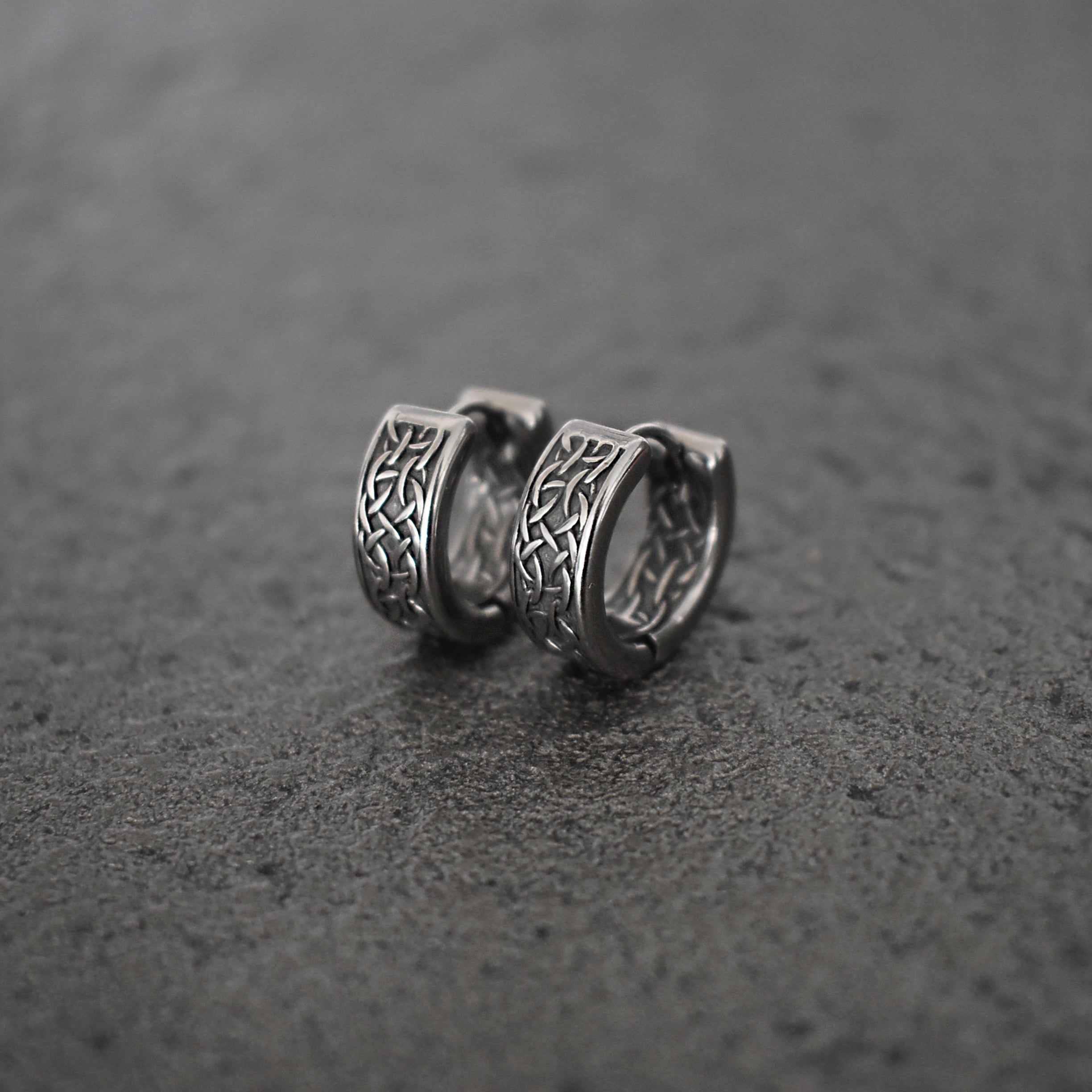 CELTIC BRAID HOOP EARRINGS