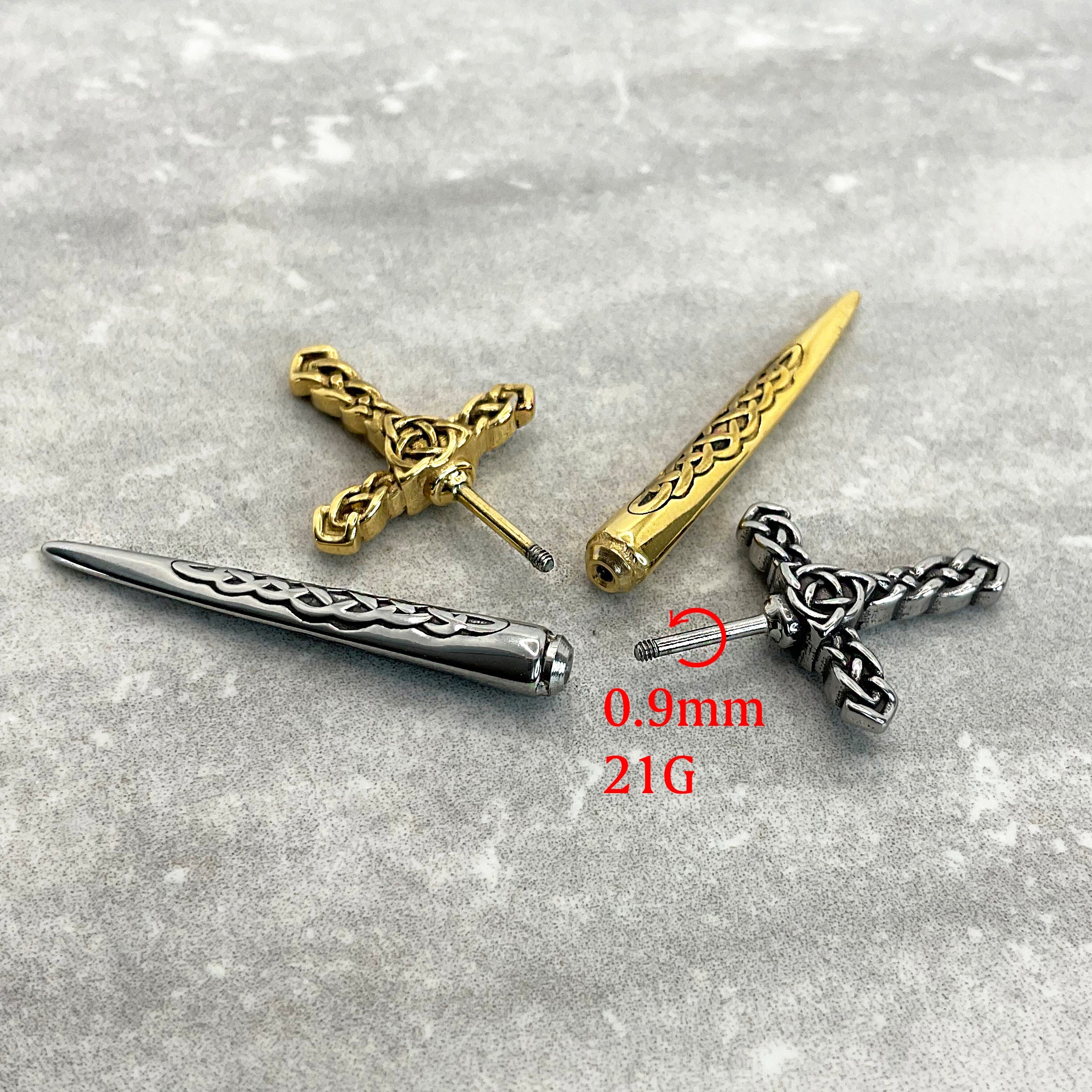 CELTIC SWORD EARRINGS