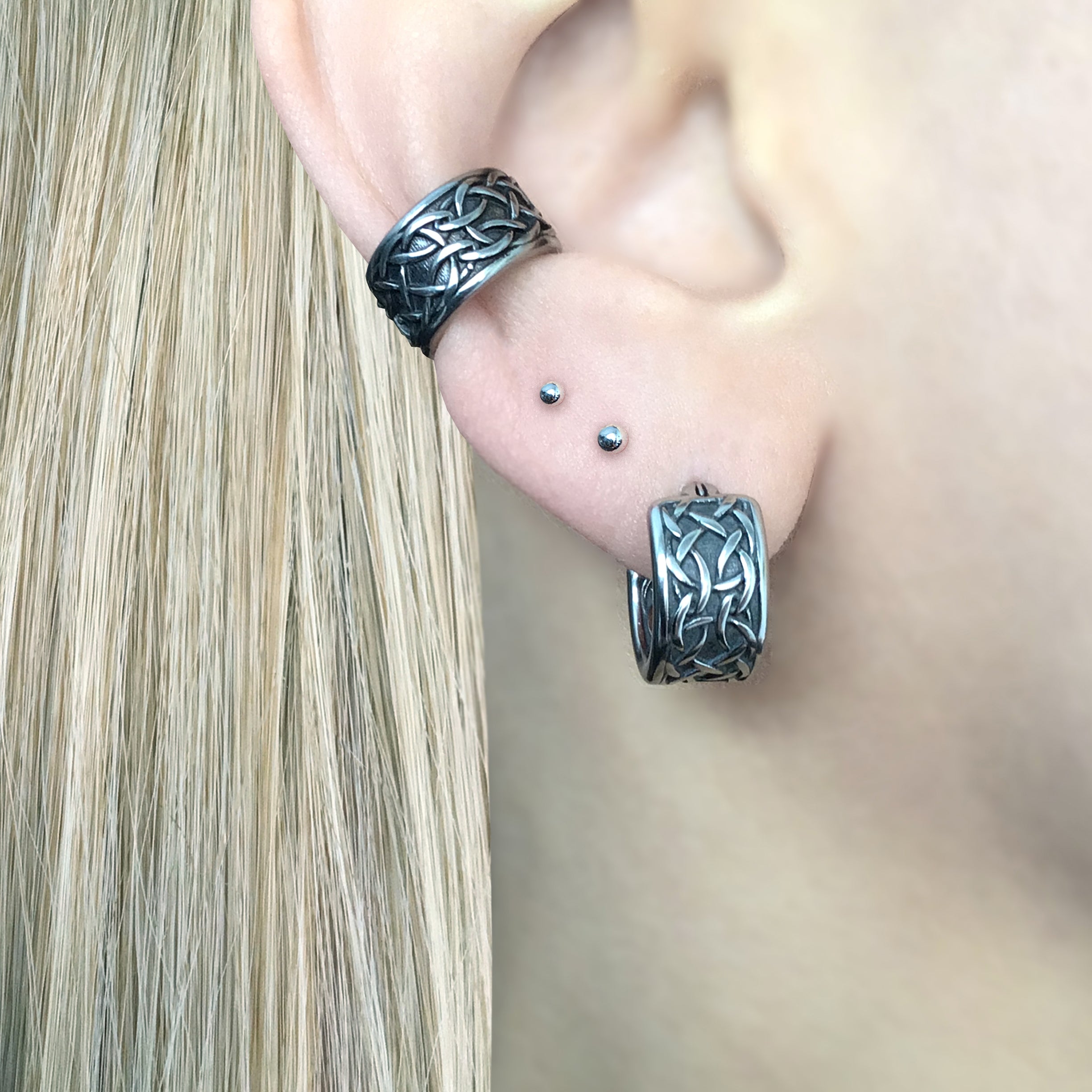 CELTIC HOOP EARRINGS