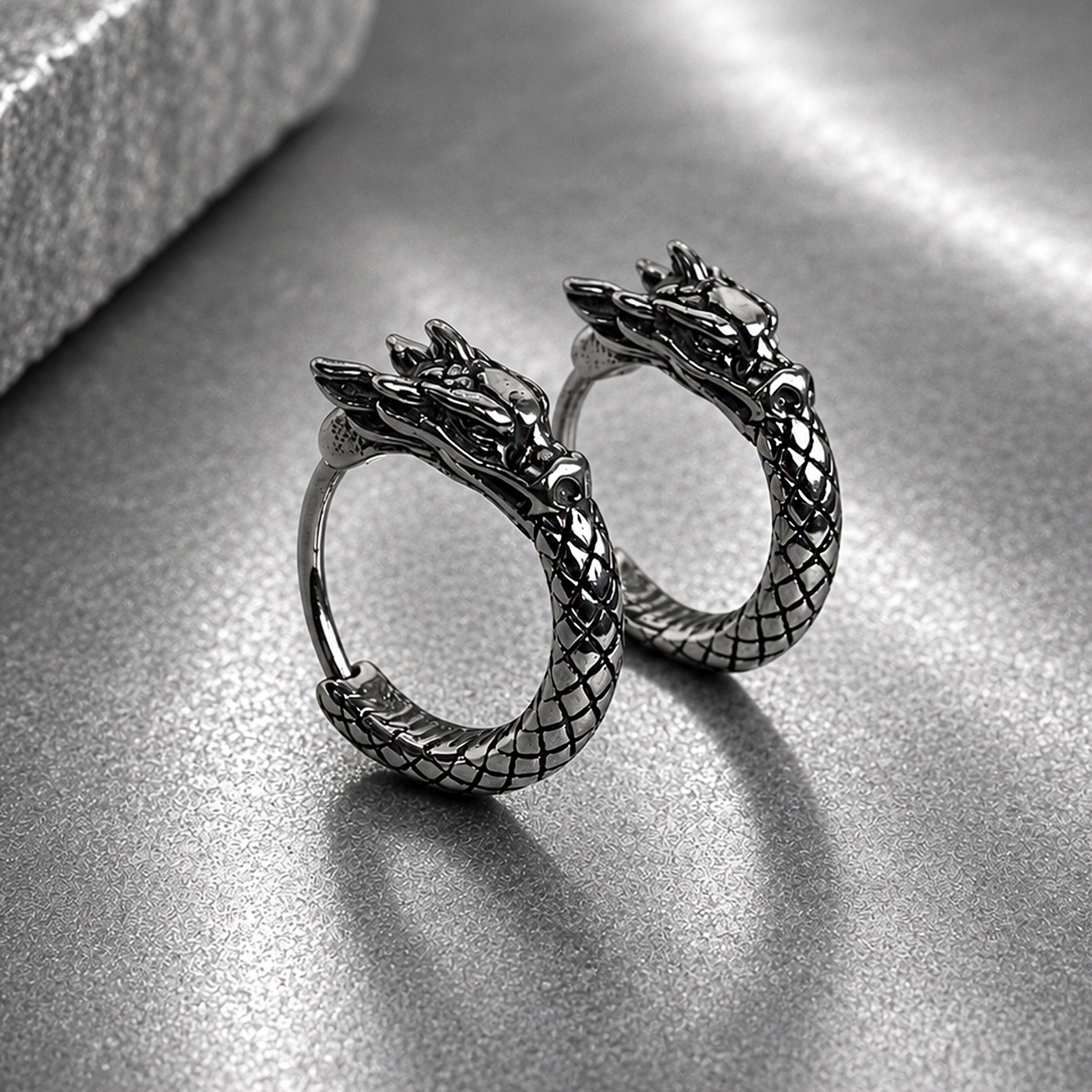 DRAGON HOOP EARRINGS