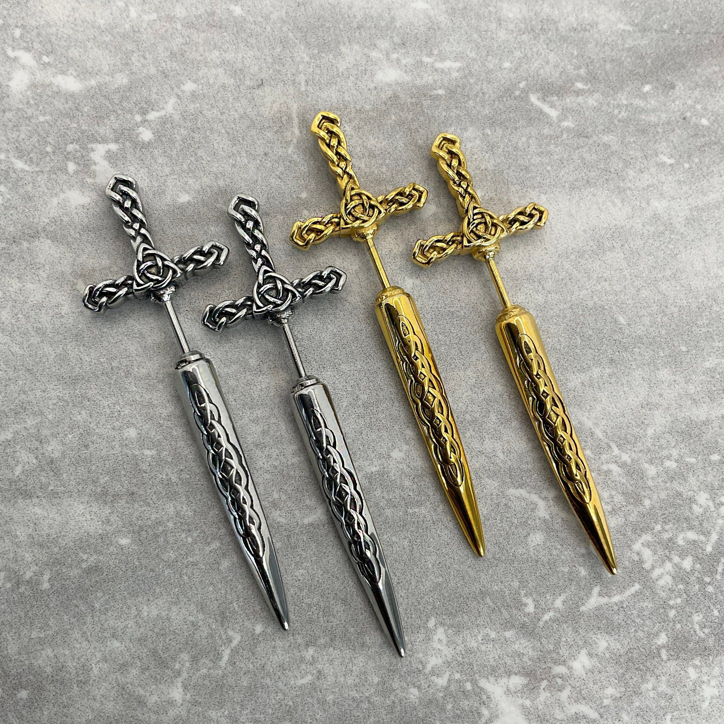 CELTIC SWORD EARRINGS