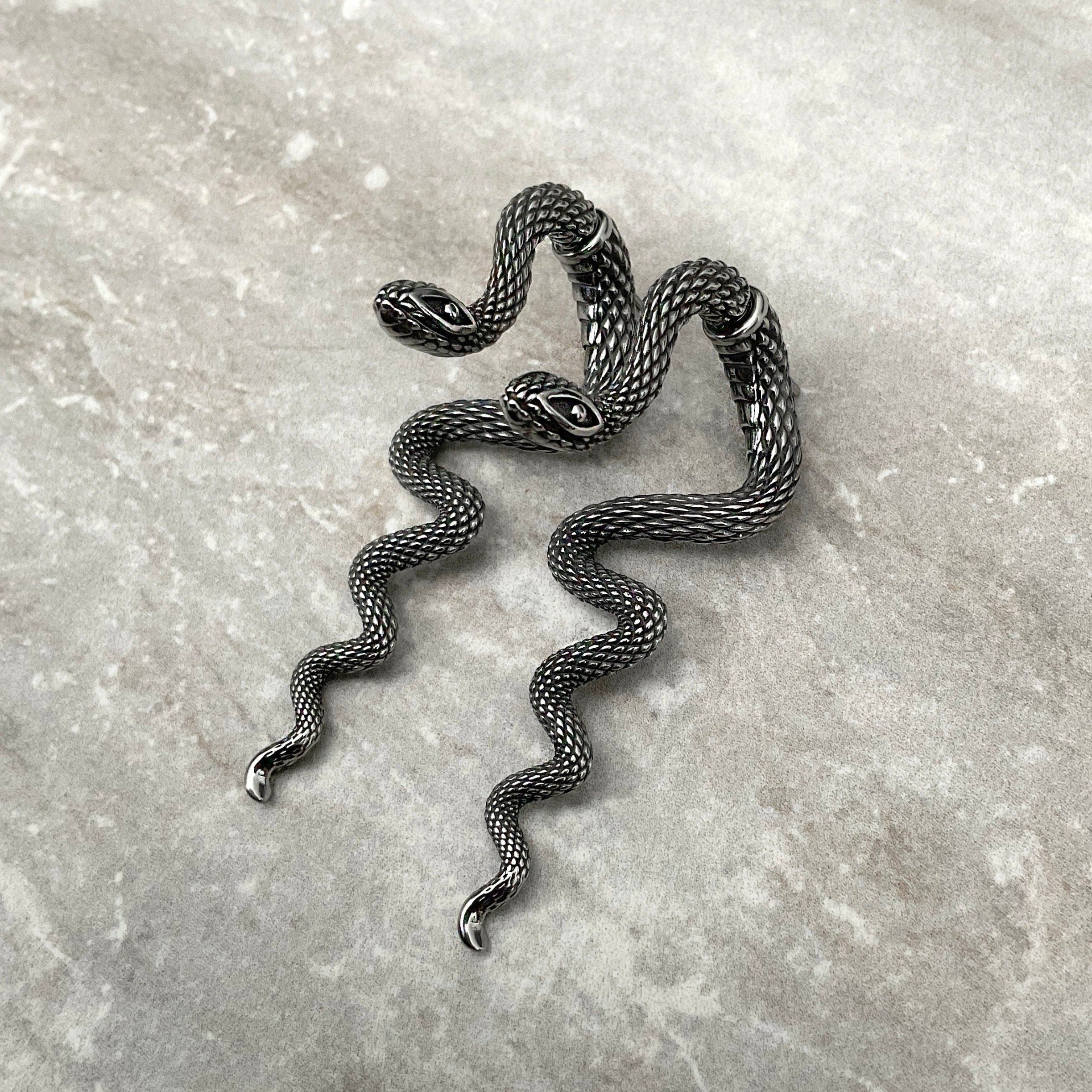 LONG SNAKE EARRINGS