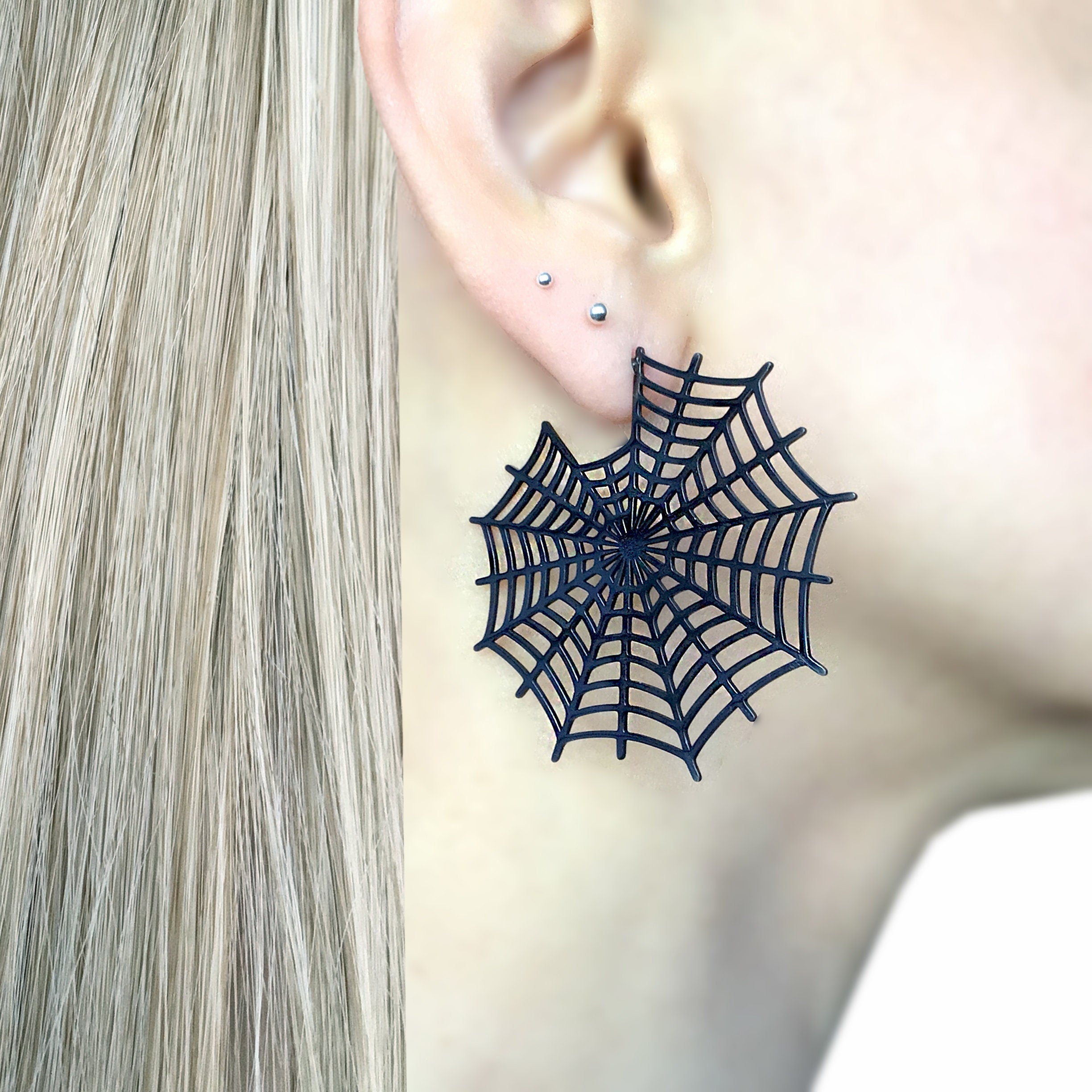 SPIDER WEB EARRINGS