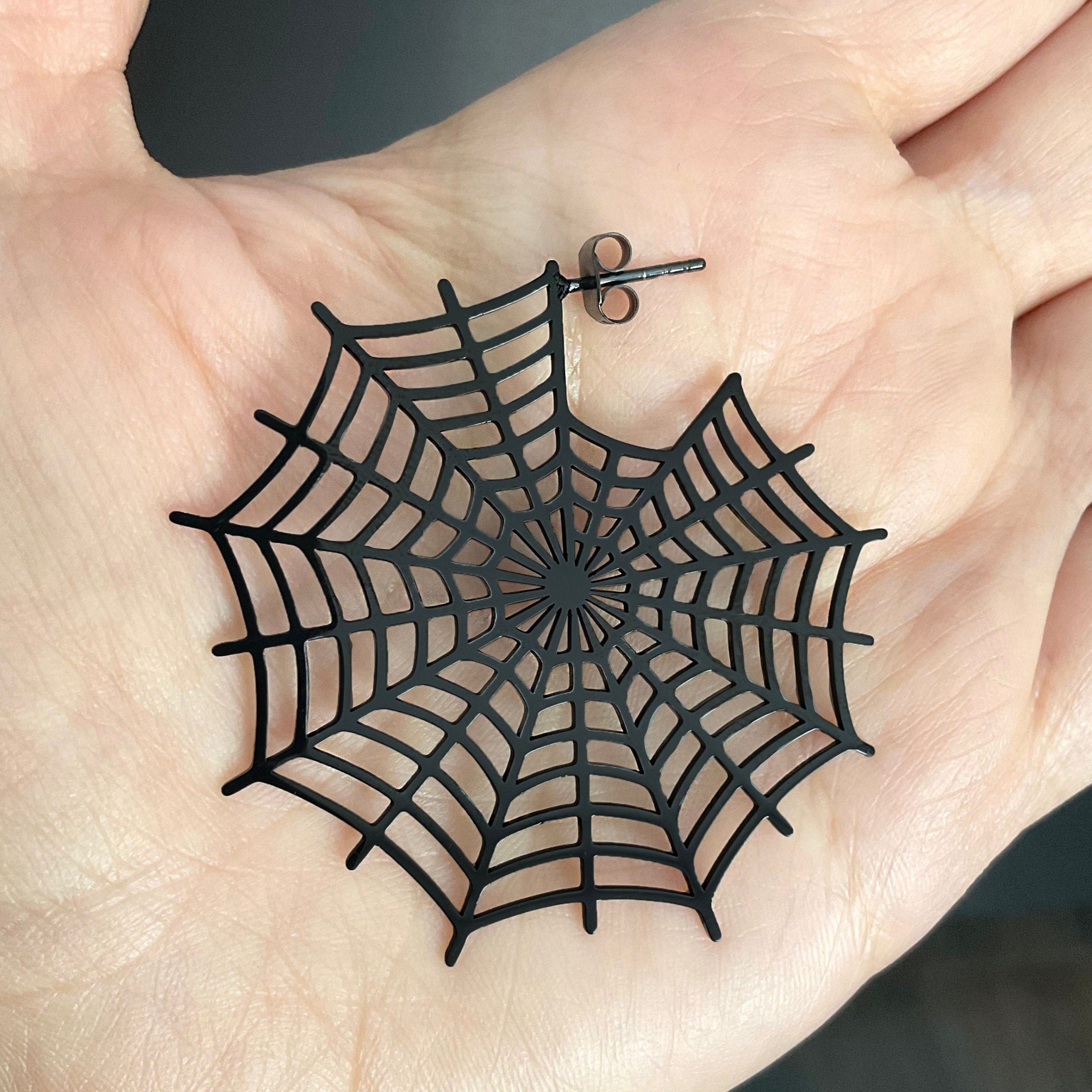 SPIDER WEB EARRINGS