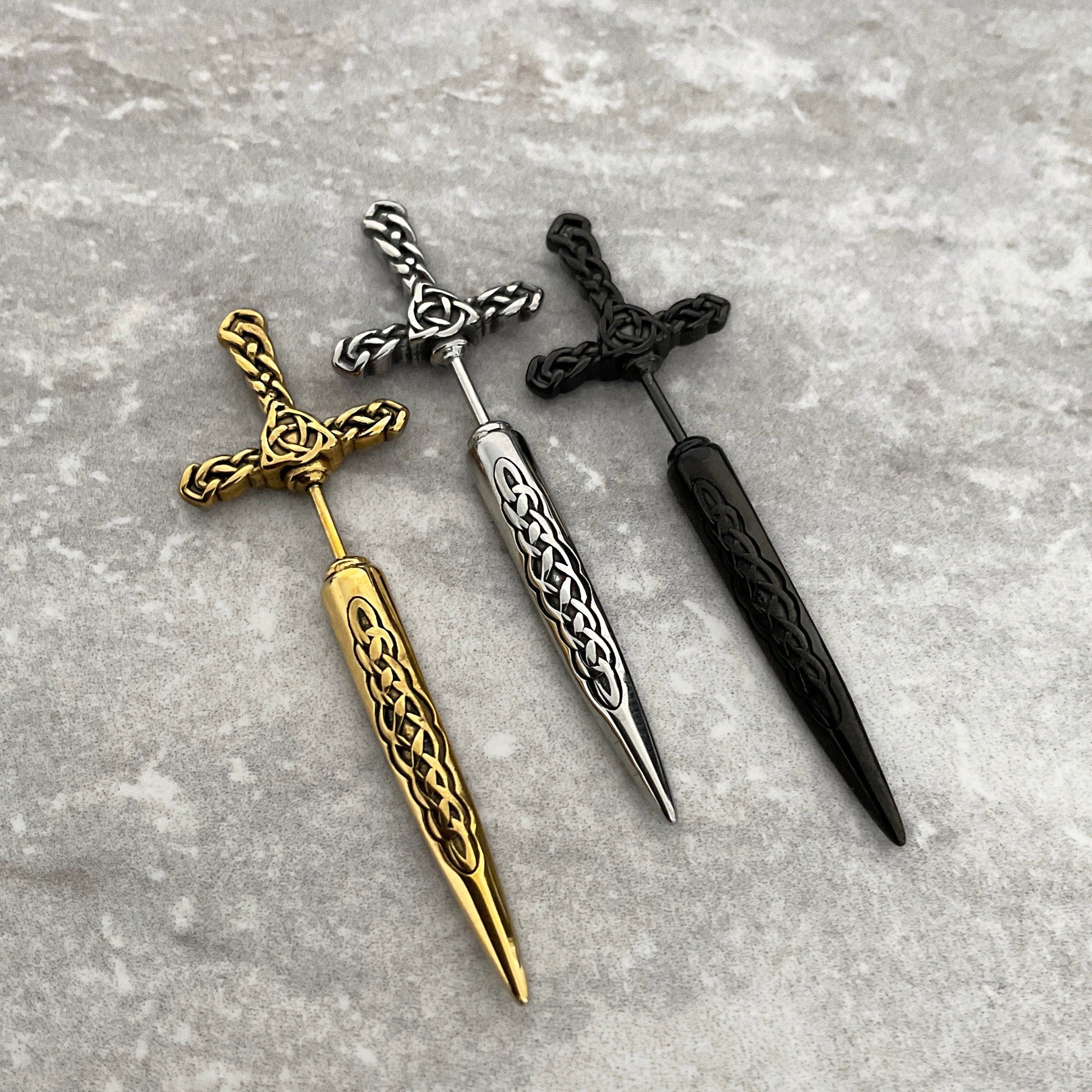 CELTIC SWORD EARRINGS