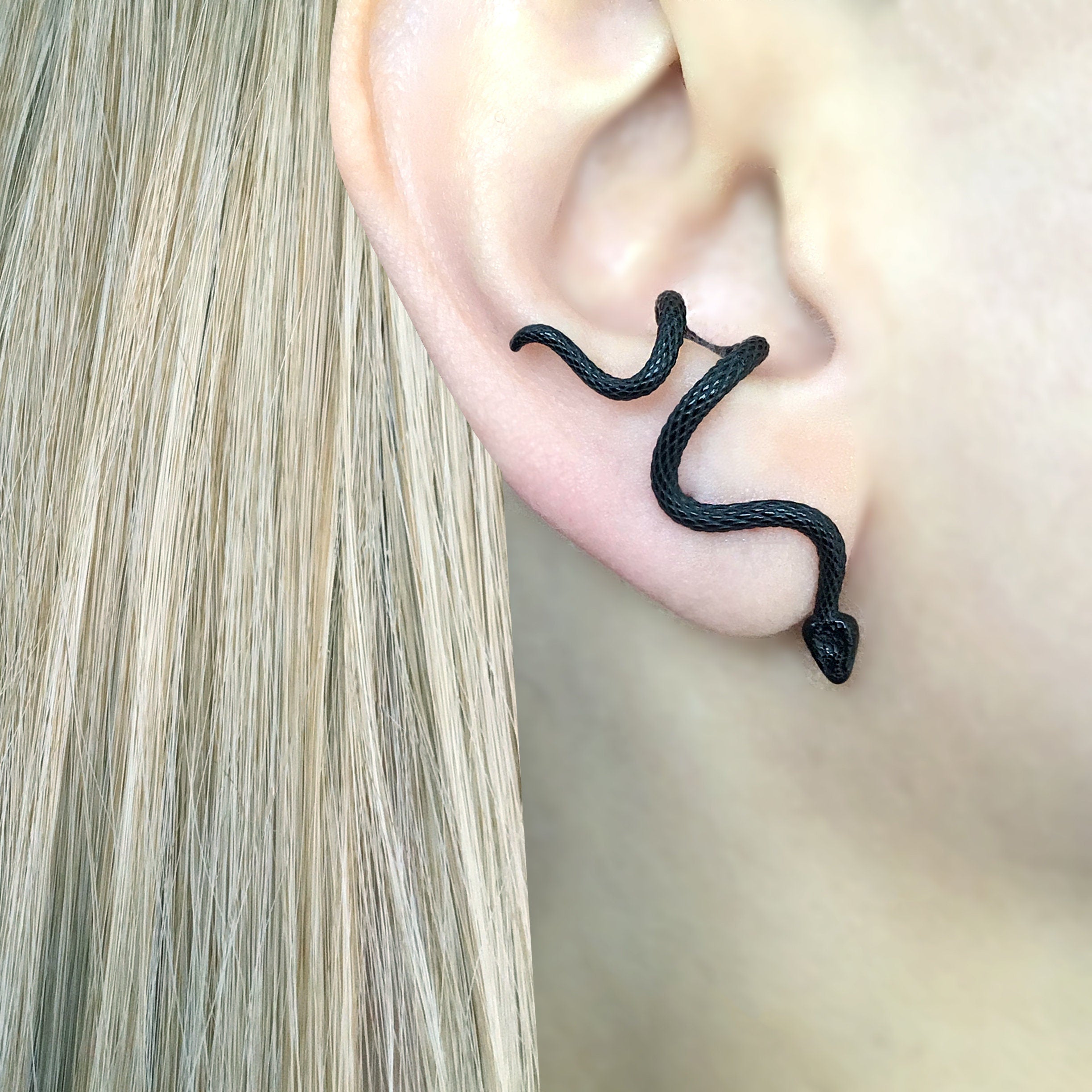 CRAWLING SNAKE EARRINGS