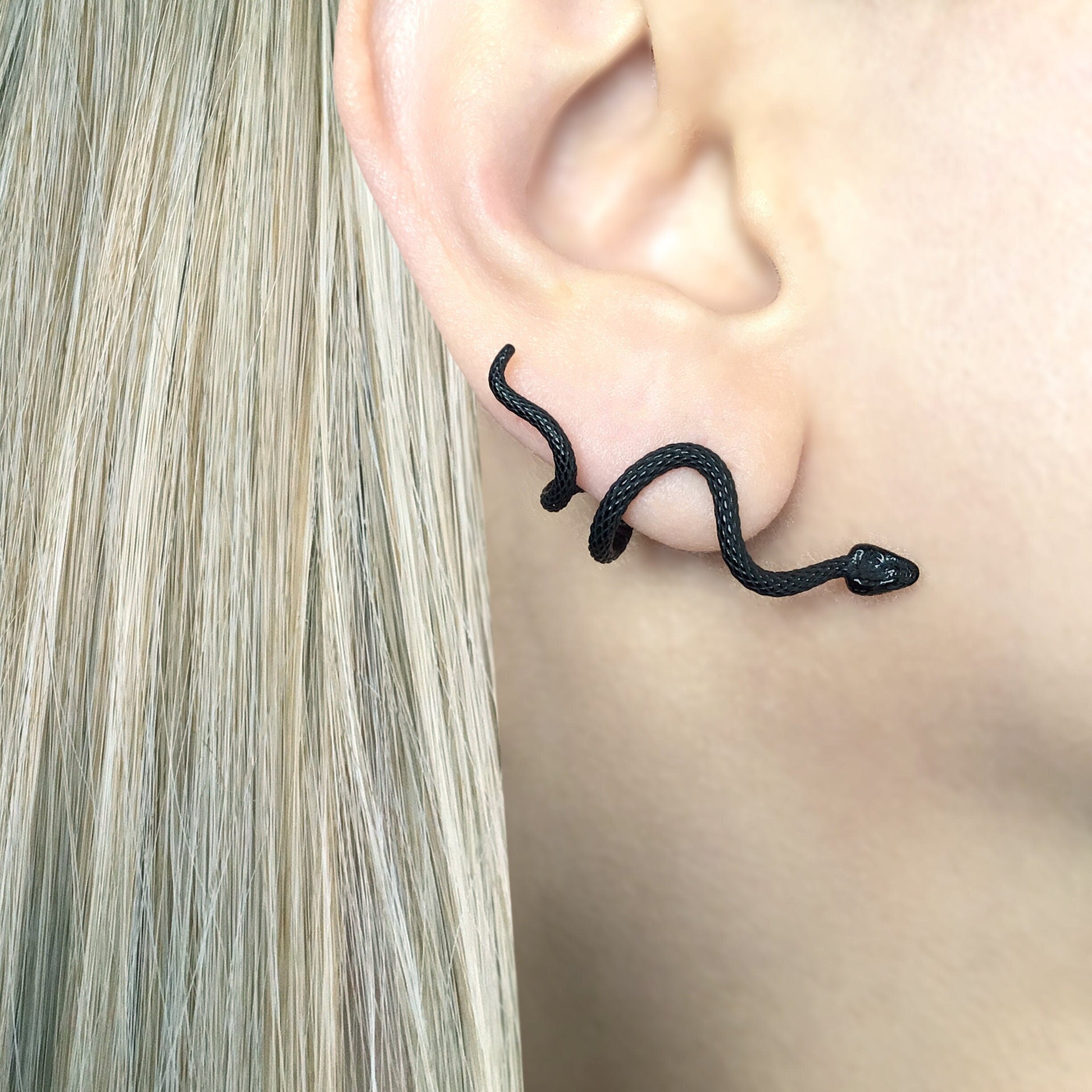CRAWLING SNAKE EARRINGS