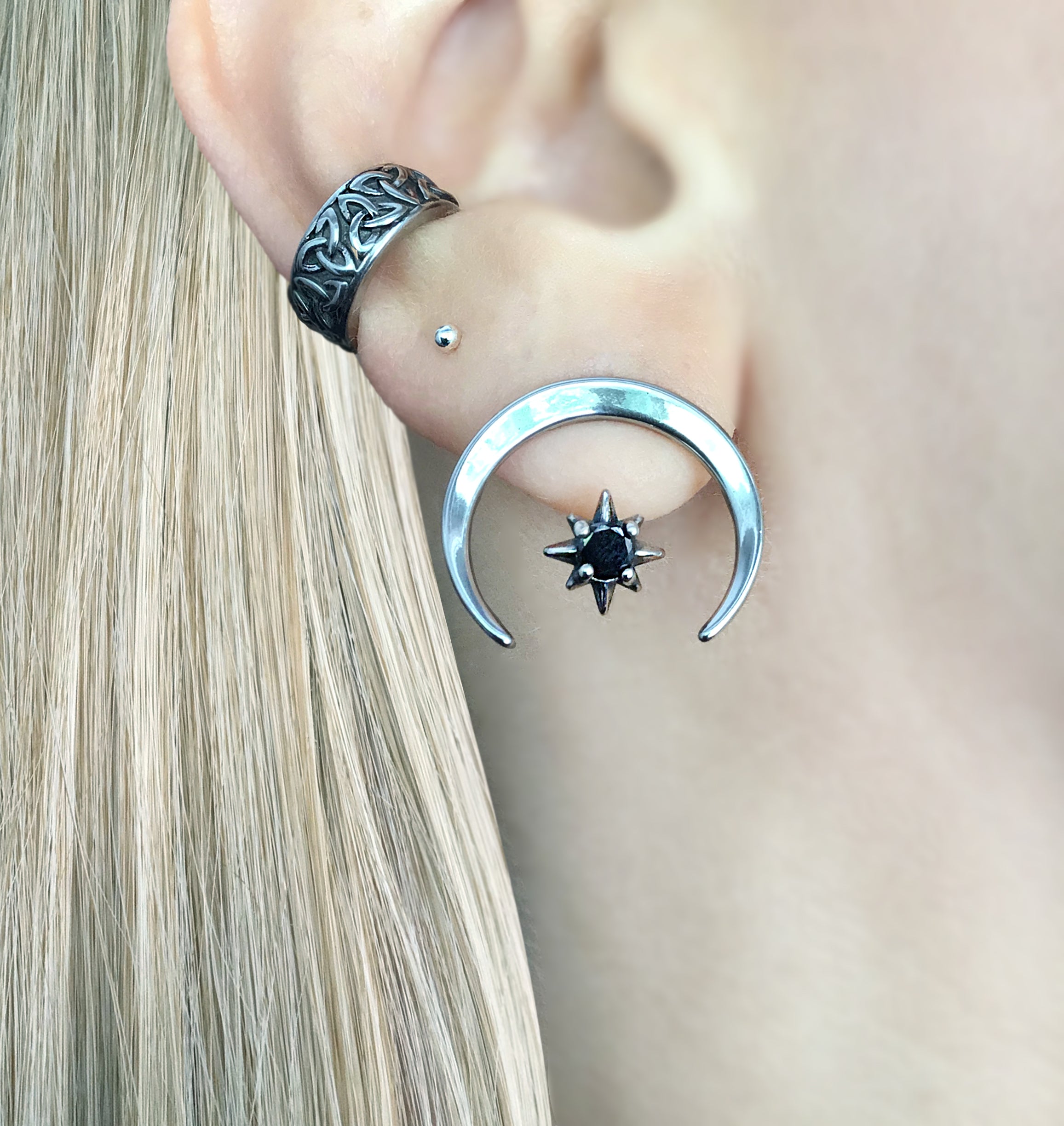 MOON AND STAR EAR JACKET