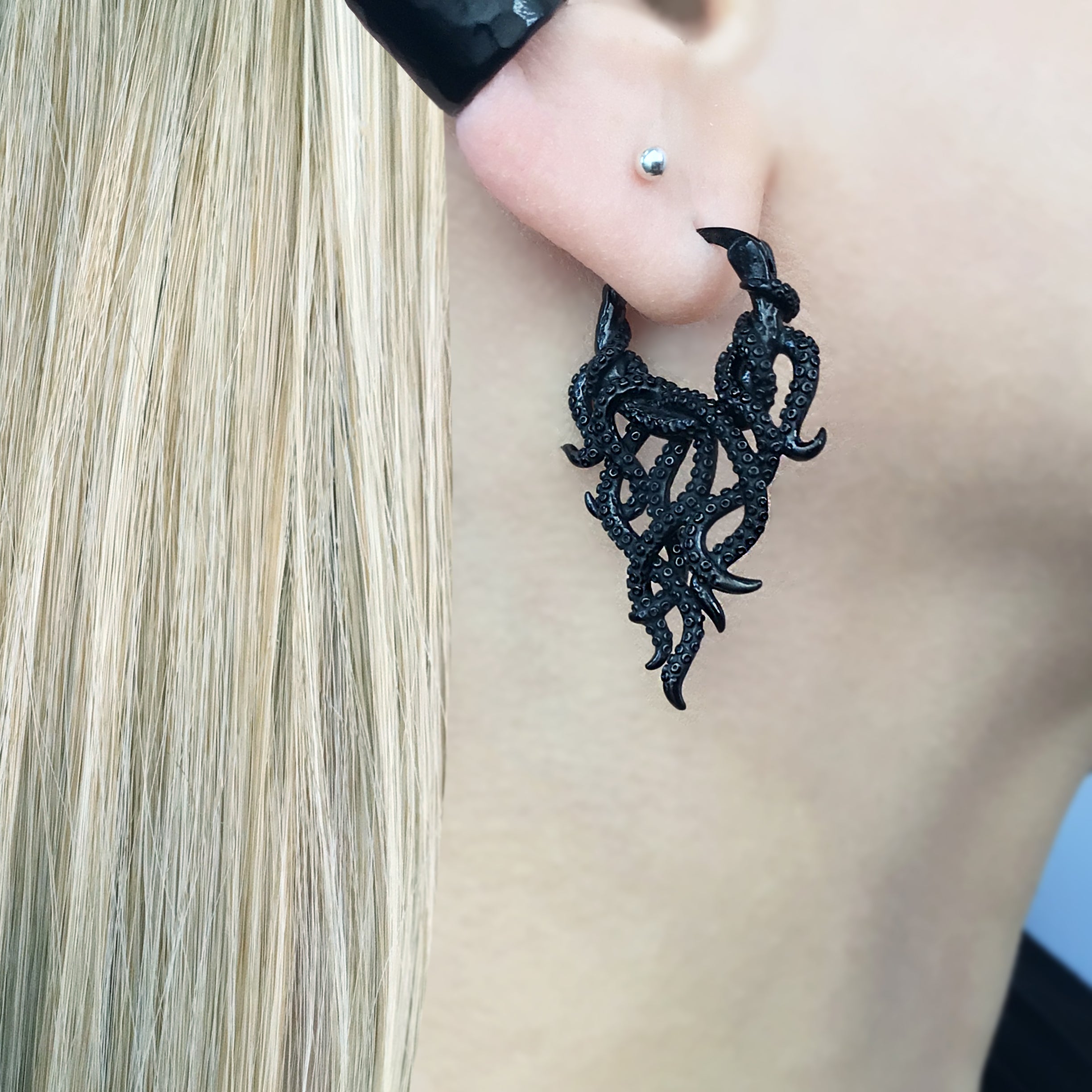 OCTOPUS HOOP EARRINGS