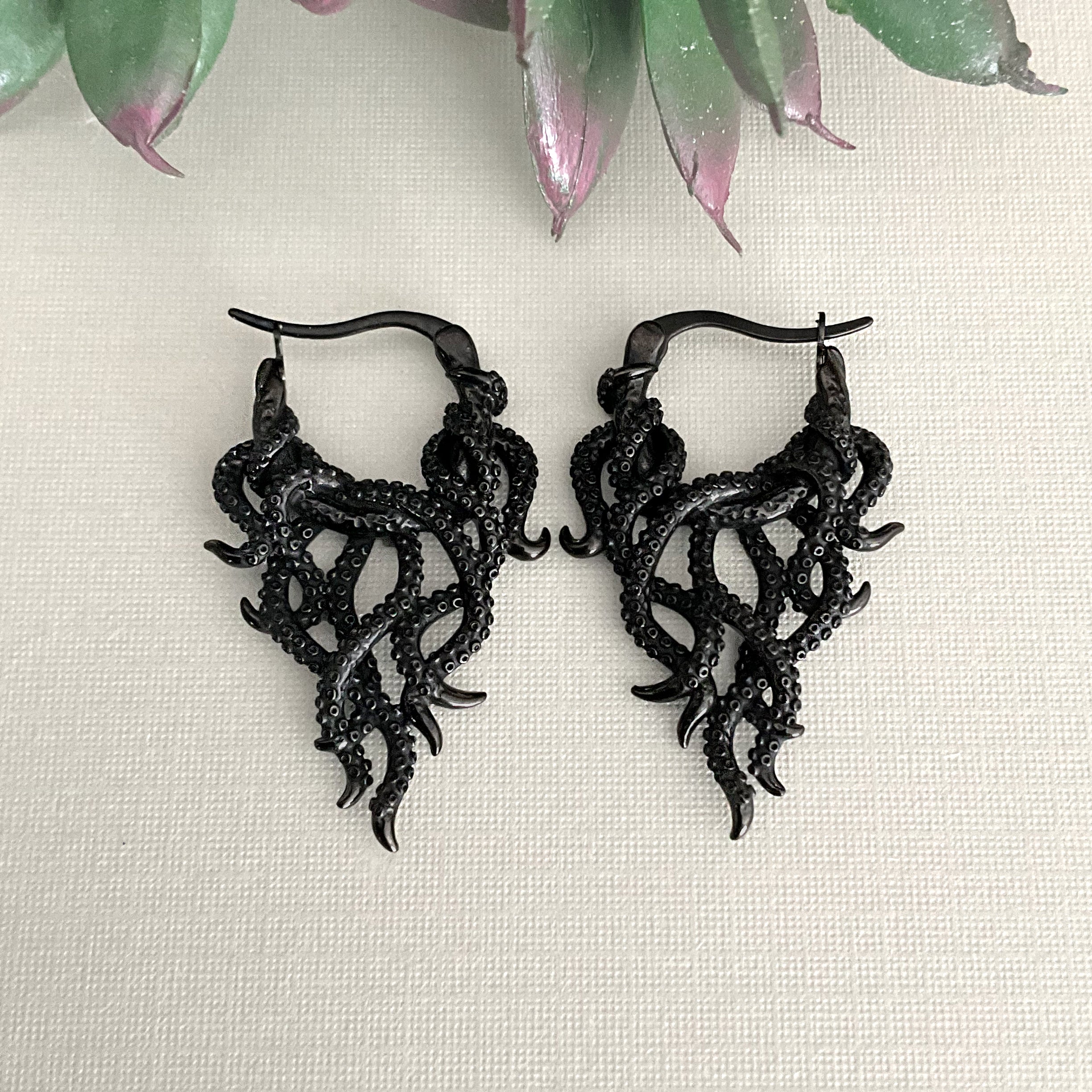 OCTOPUS HOOP EARRINGS