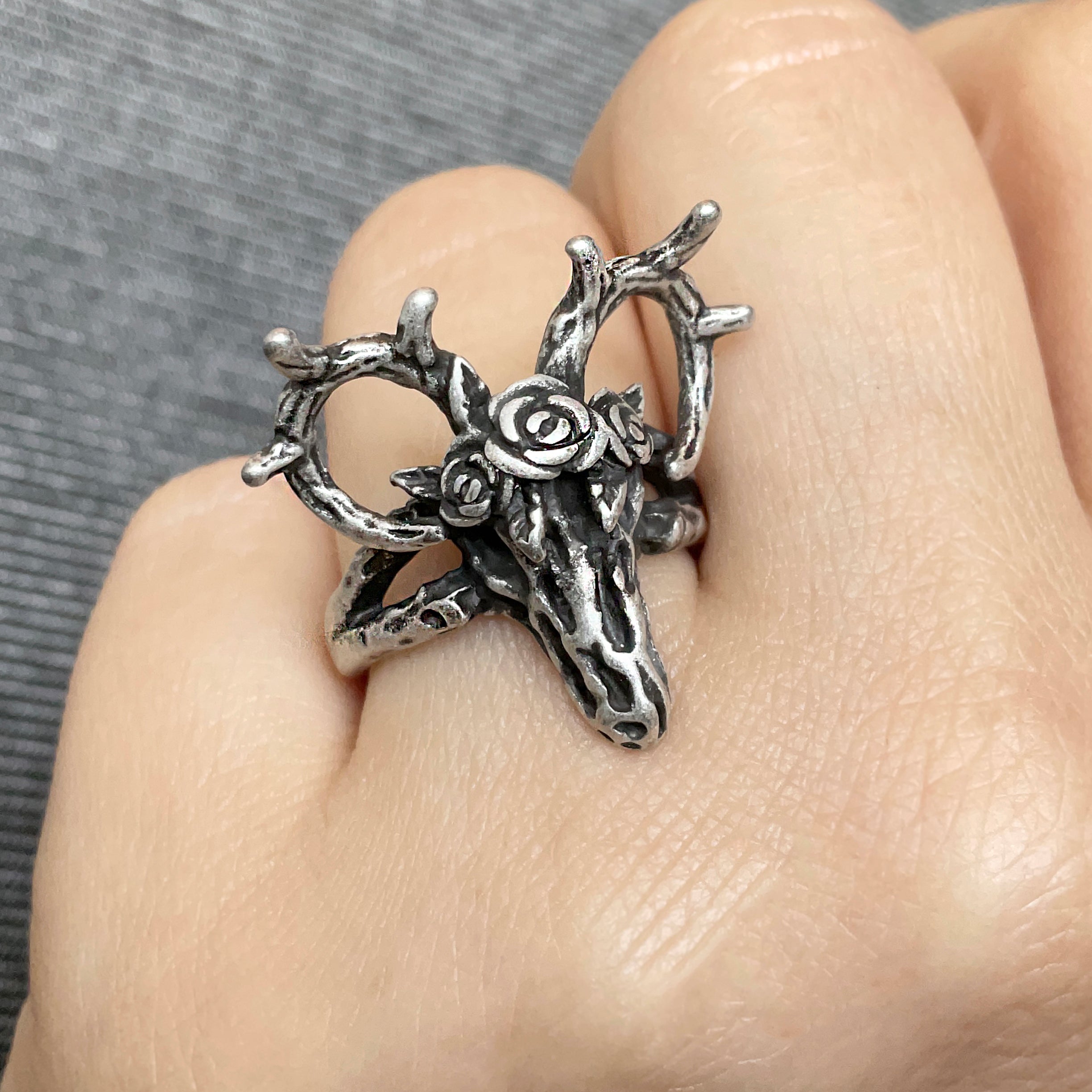DEER SKULL RING