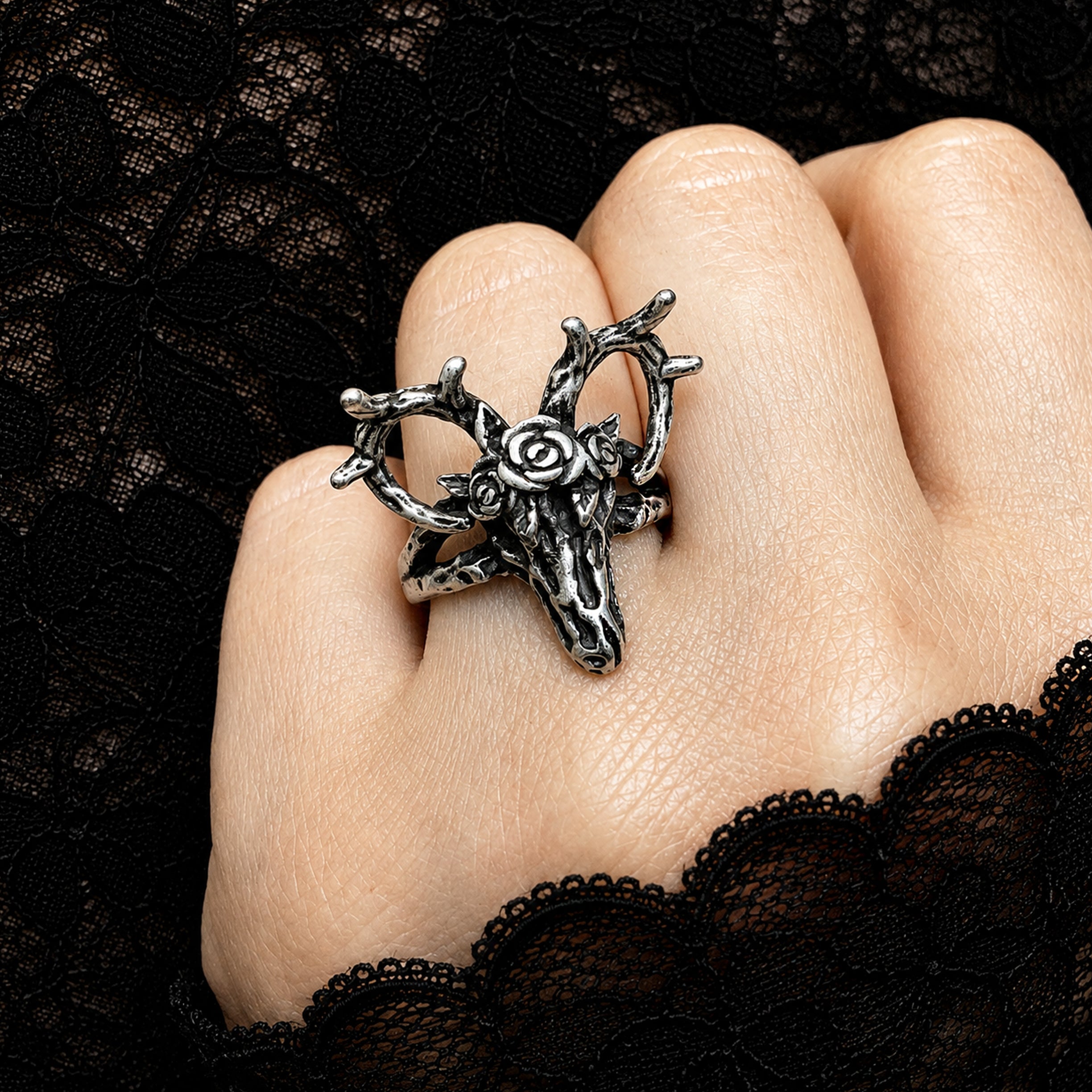 DEER SKULL RING