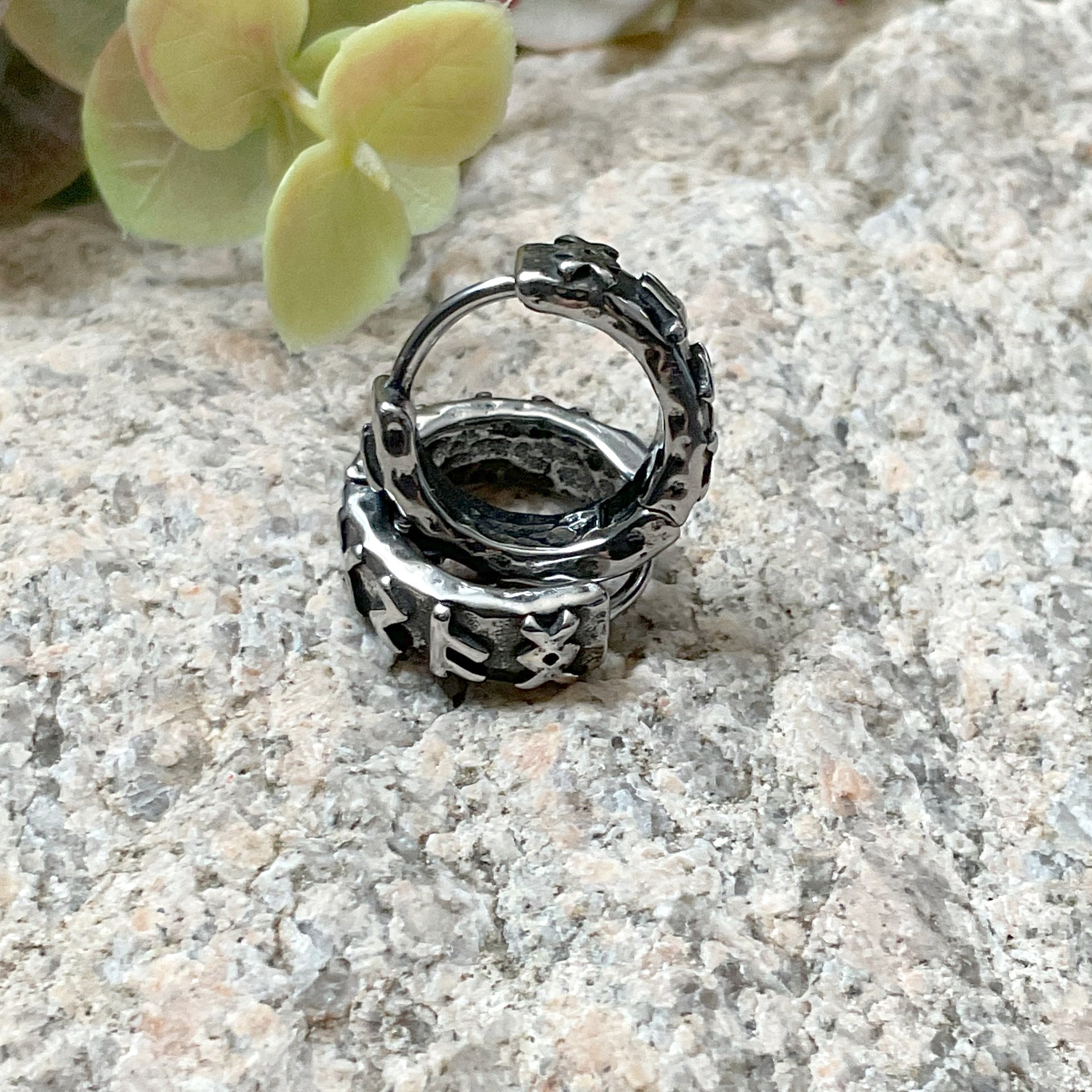 RUNE HOOP EARRINGS