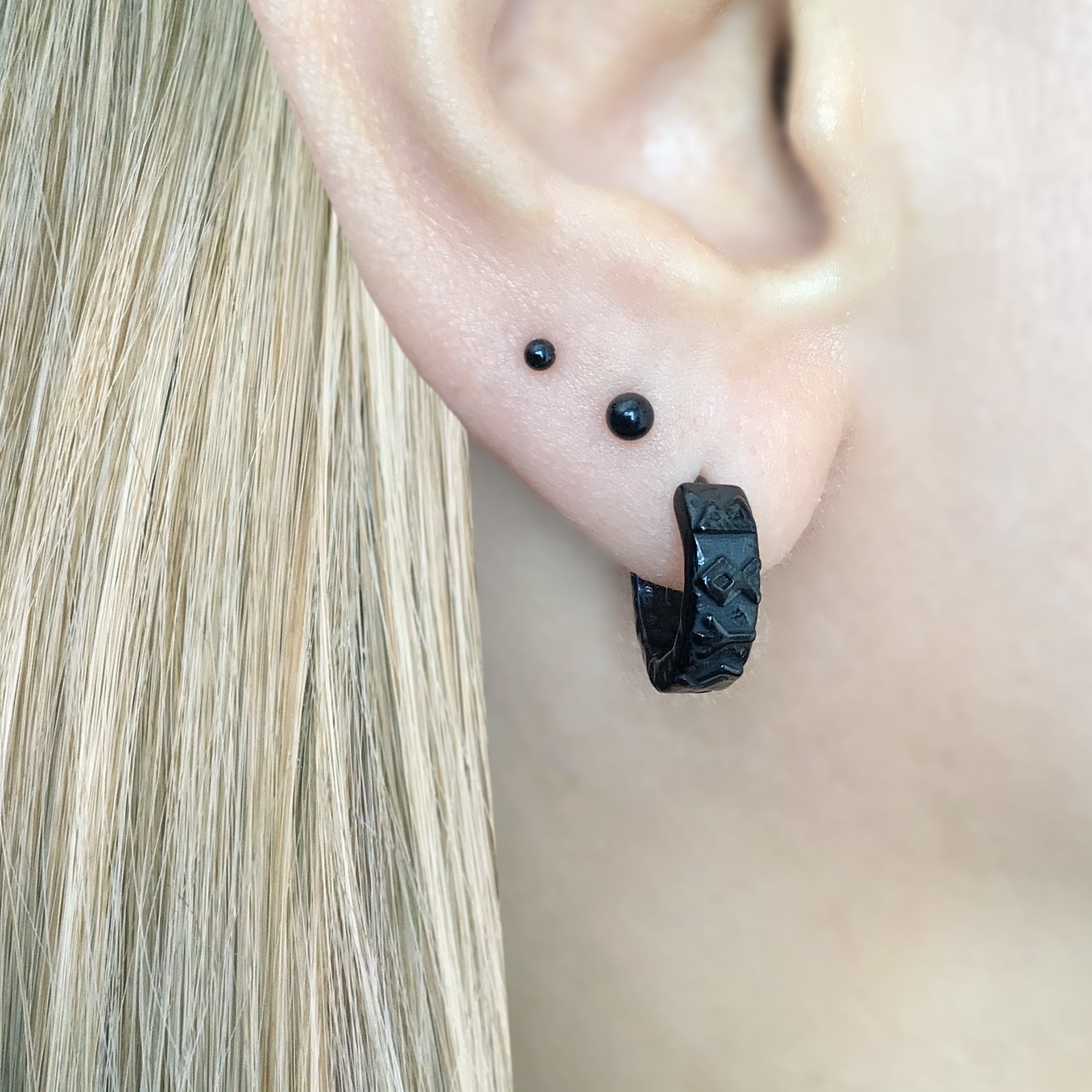 RUNE HOOP EARRINGS