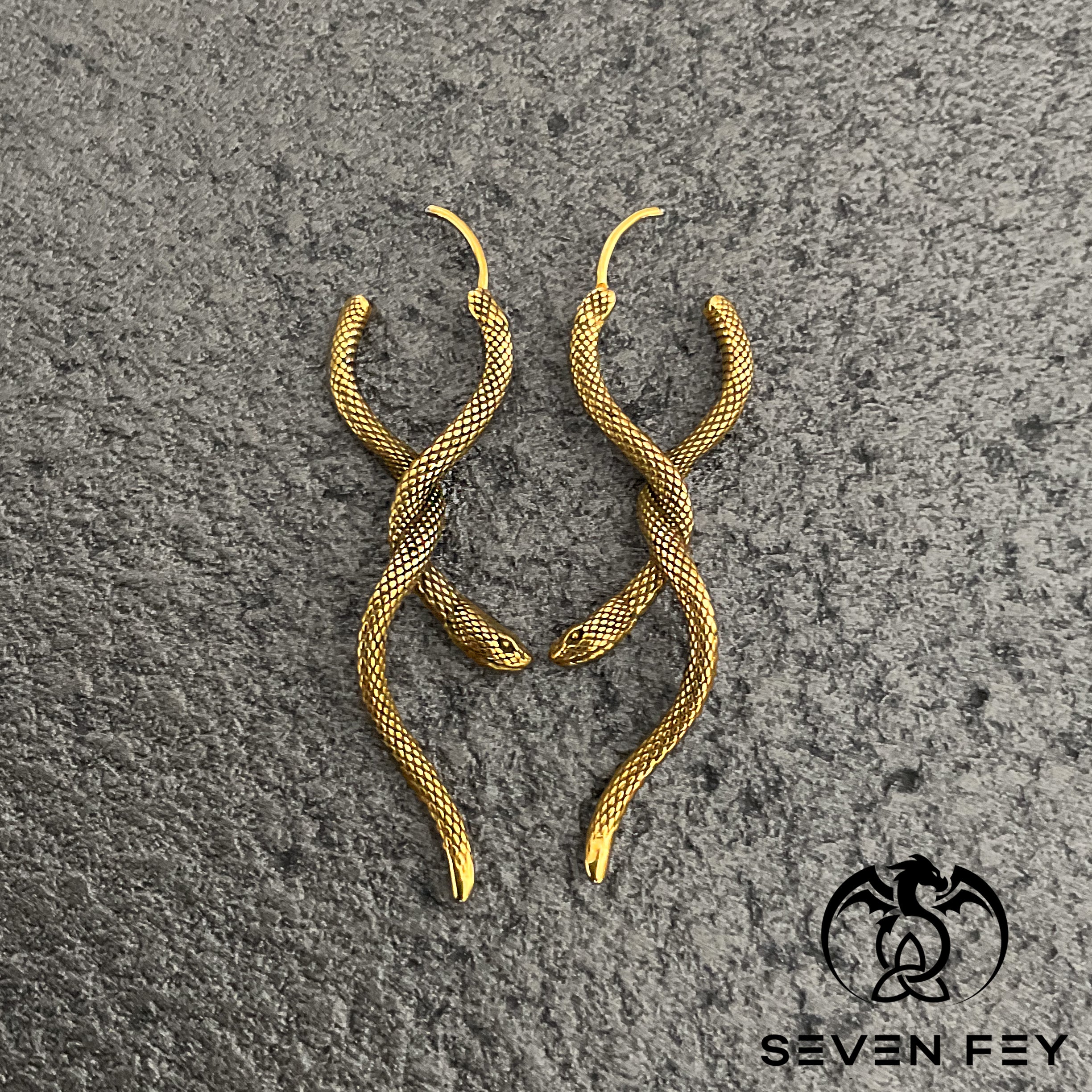 TWISTED SNAKE EARRINGS