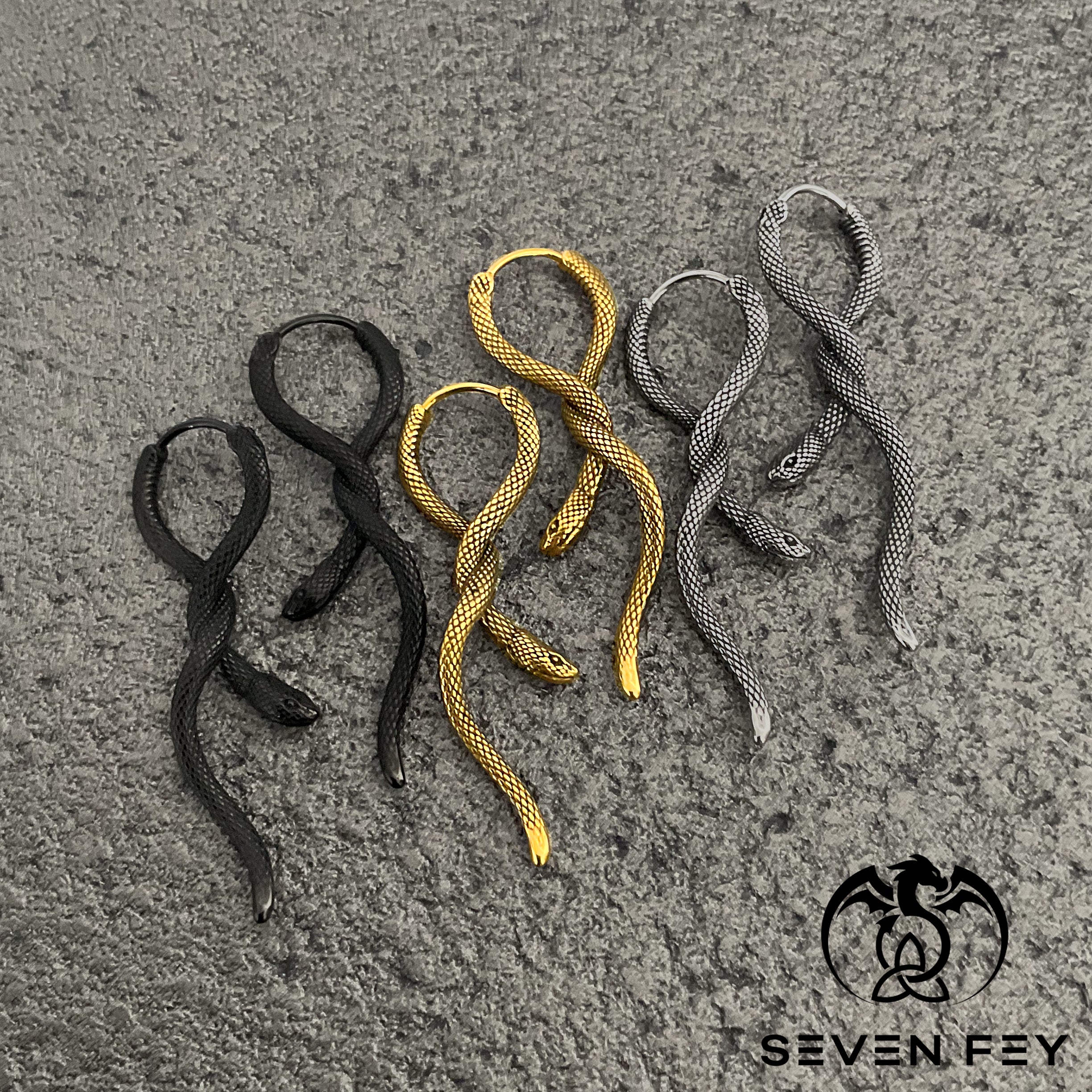 TWISTED SNAKE EARRINGS