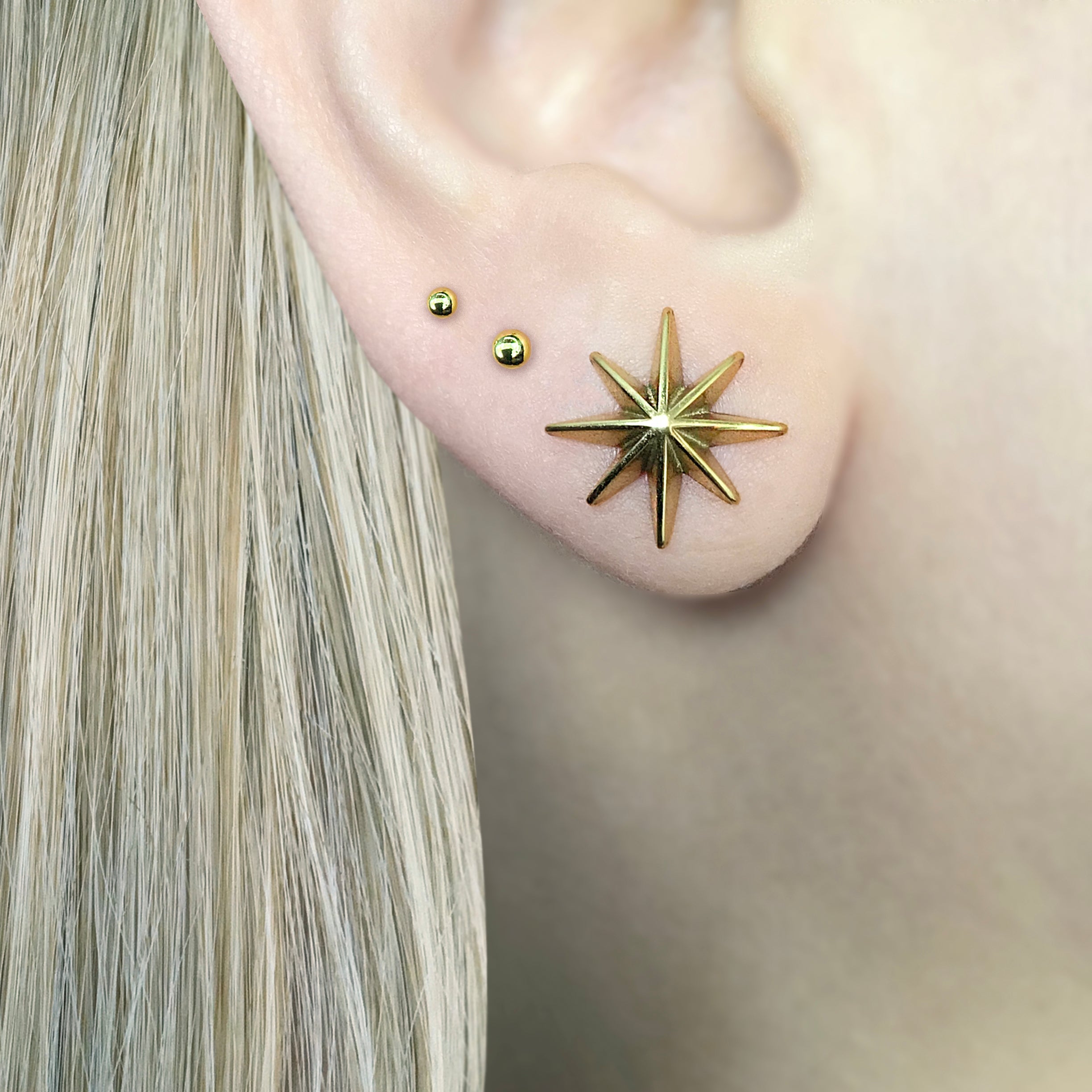 STARBURST STUD EARRINGS