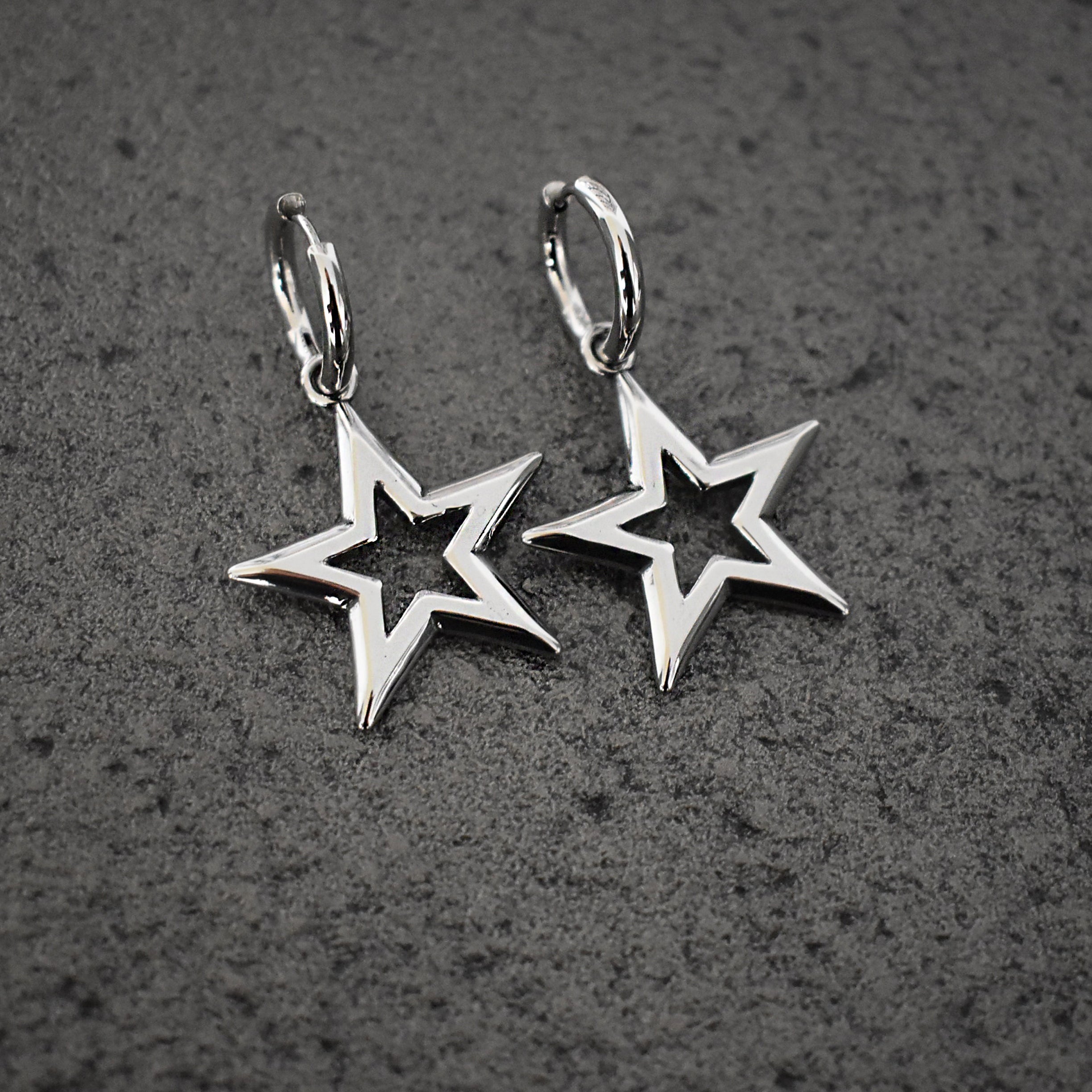STARS HOOP EARRINGS