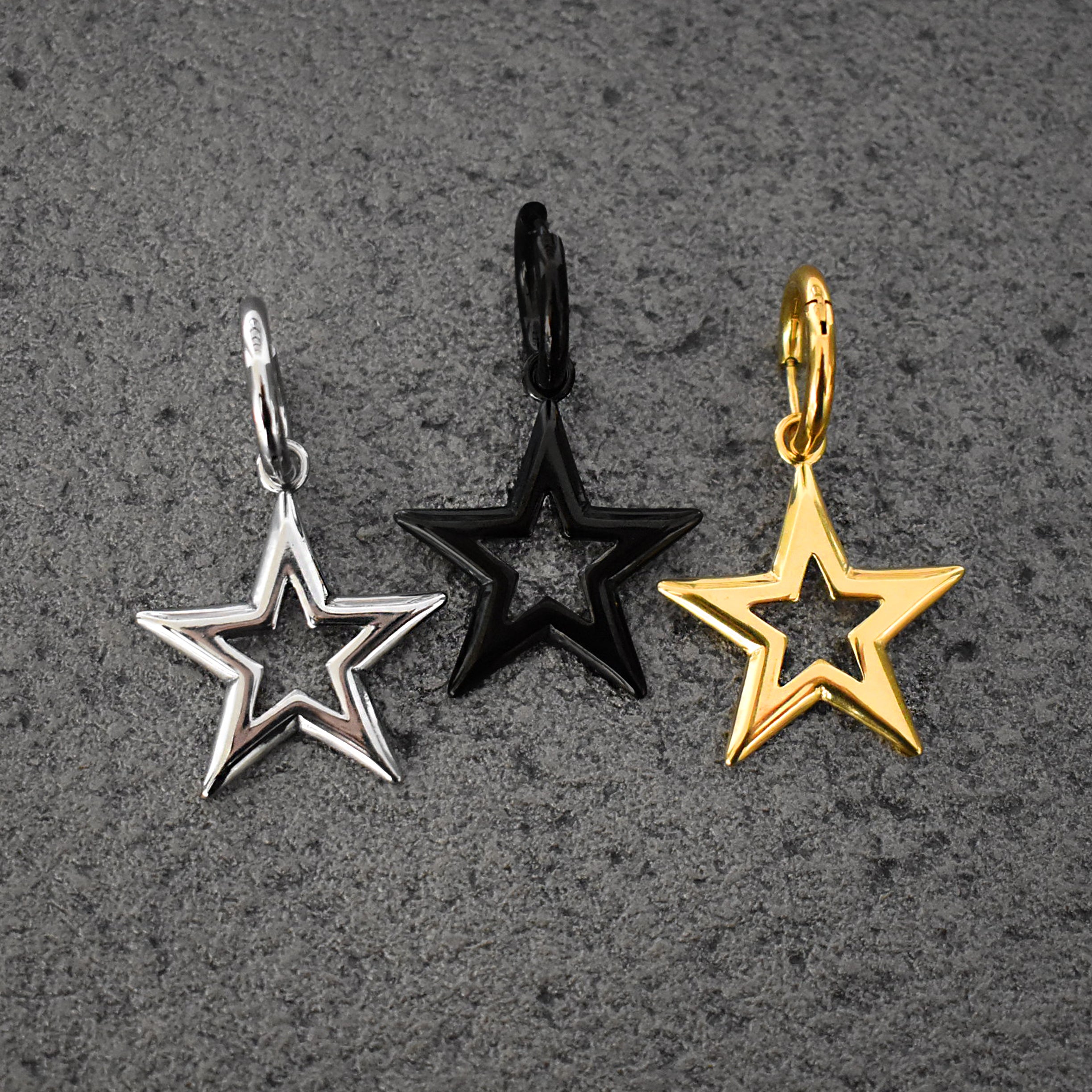 STARS HOOP EARRINGS