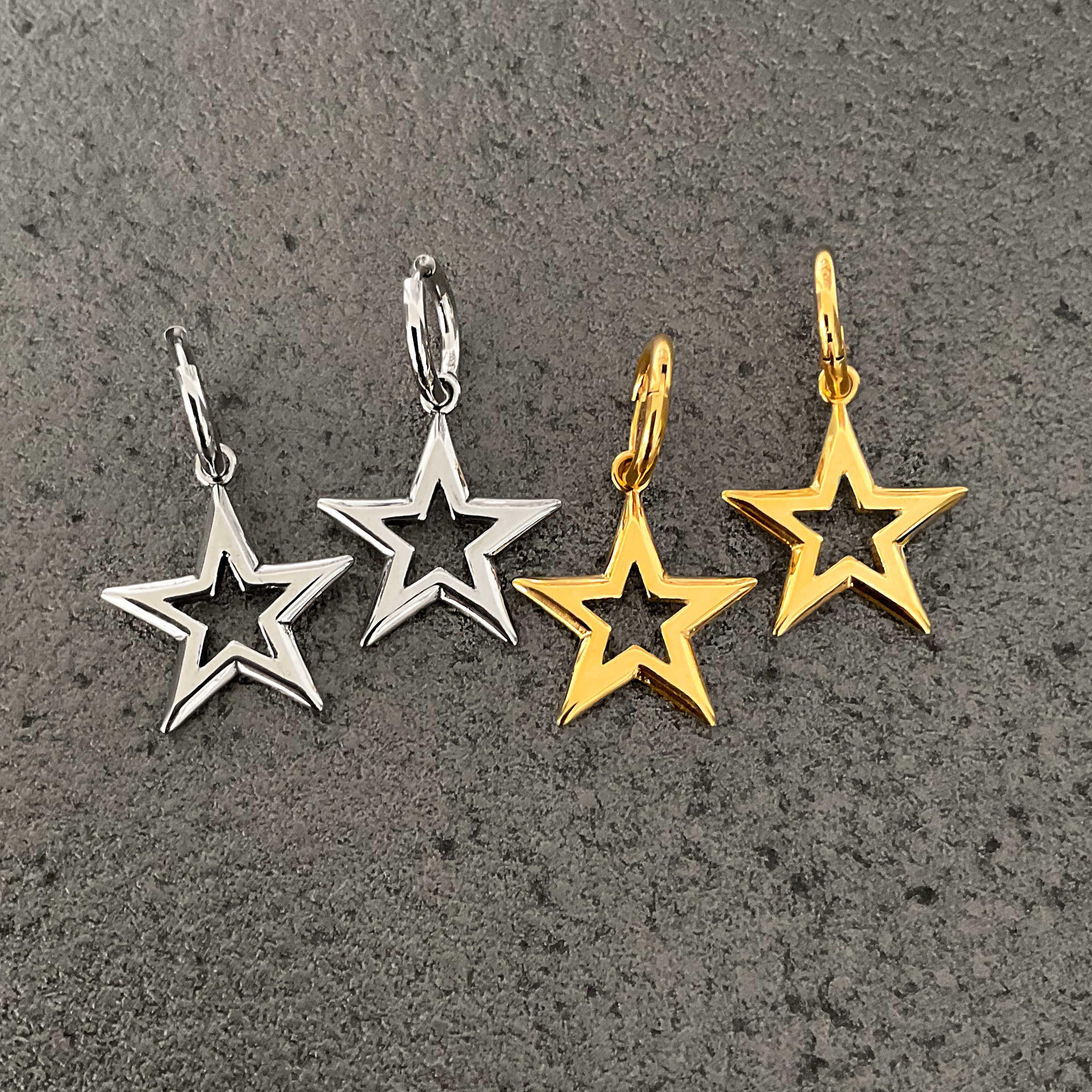 STARS HOOP EARRINGS