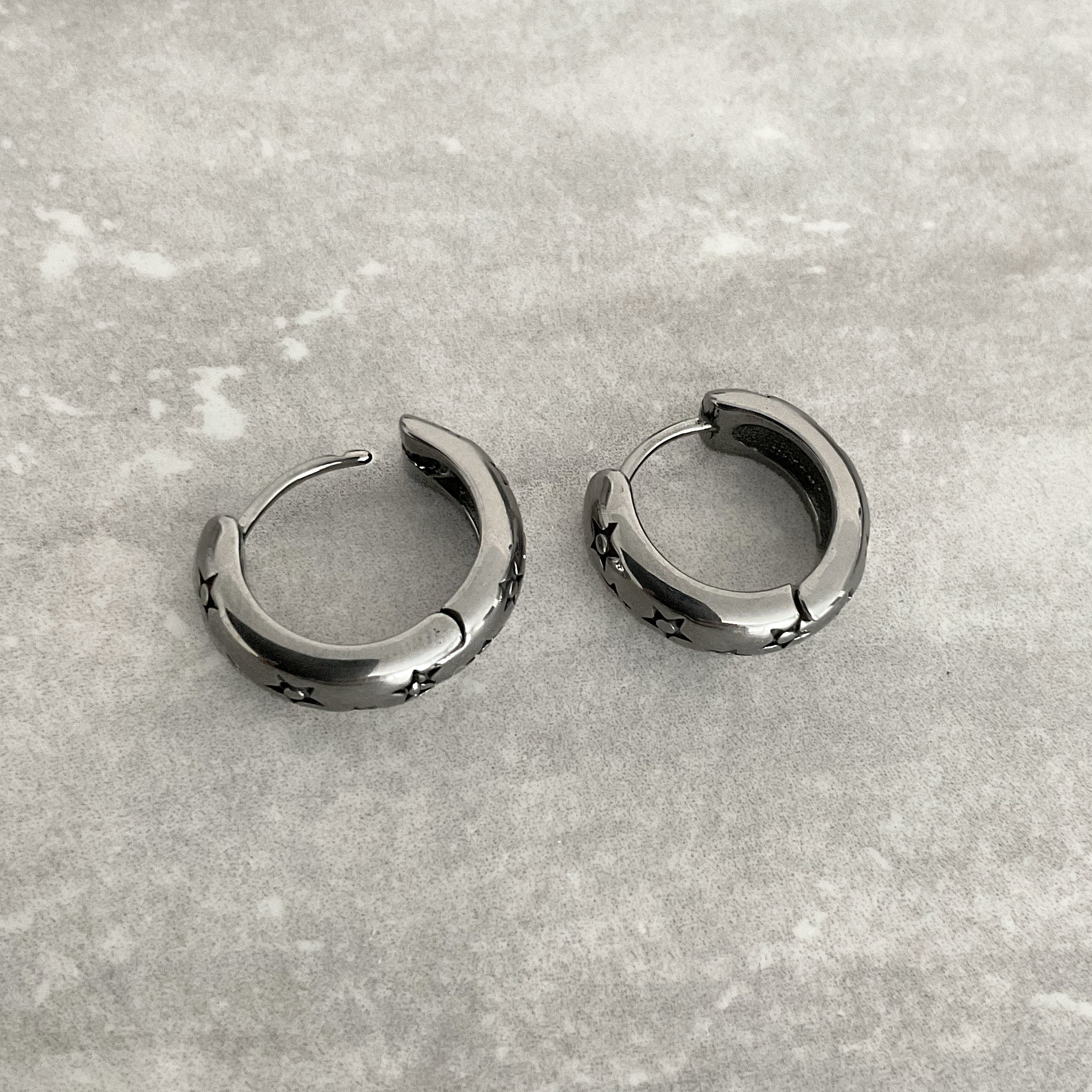 STARS HOOP EARRINGS