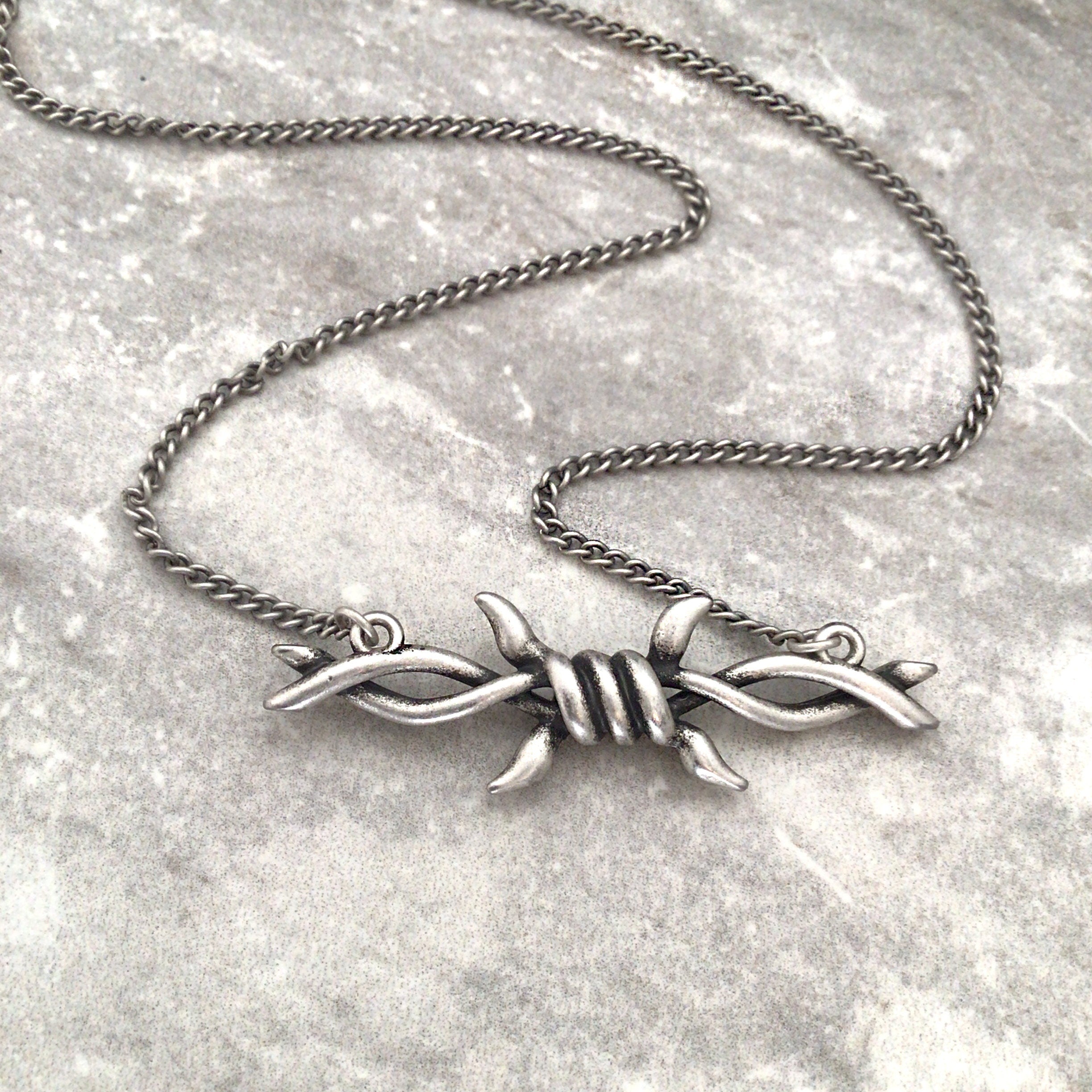 BARBED WIRE NECKLACE