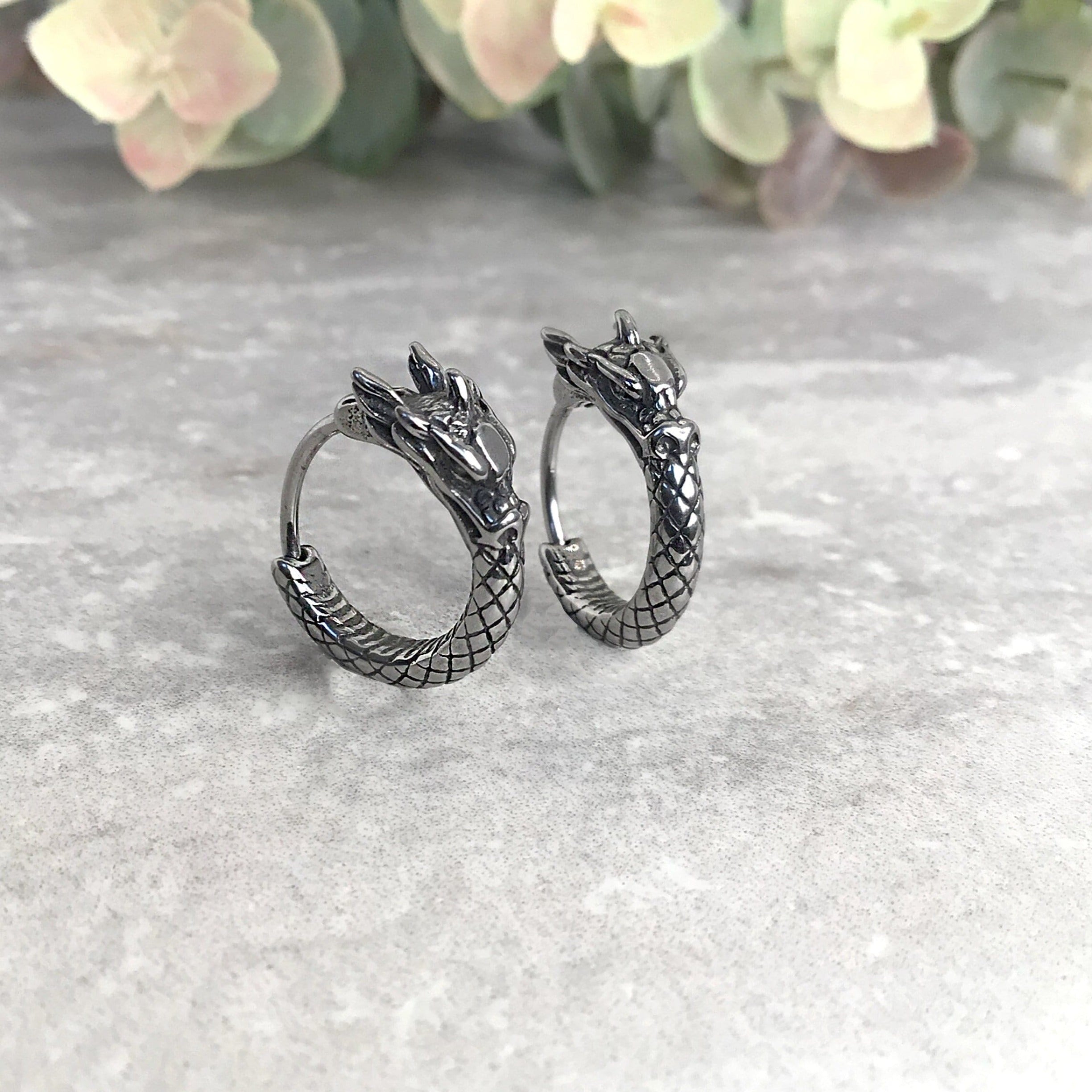 DRAGON HOOP EARRINGS