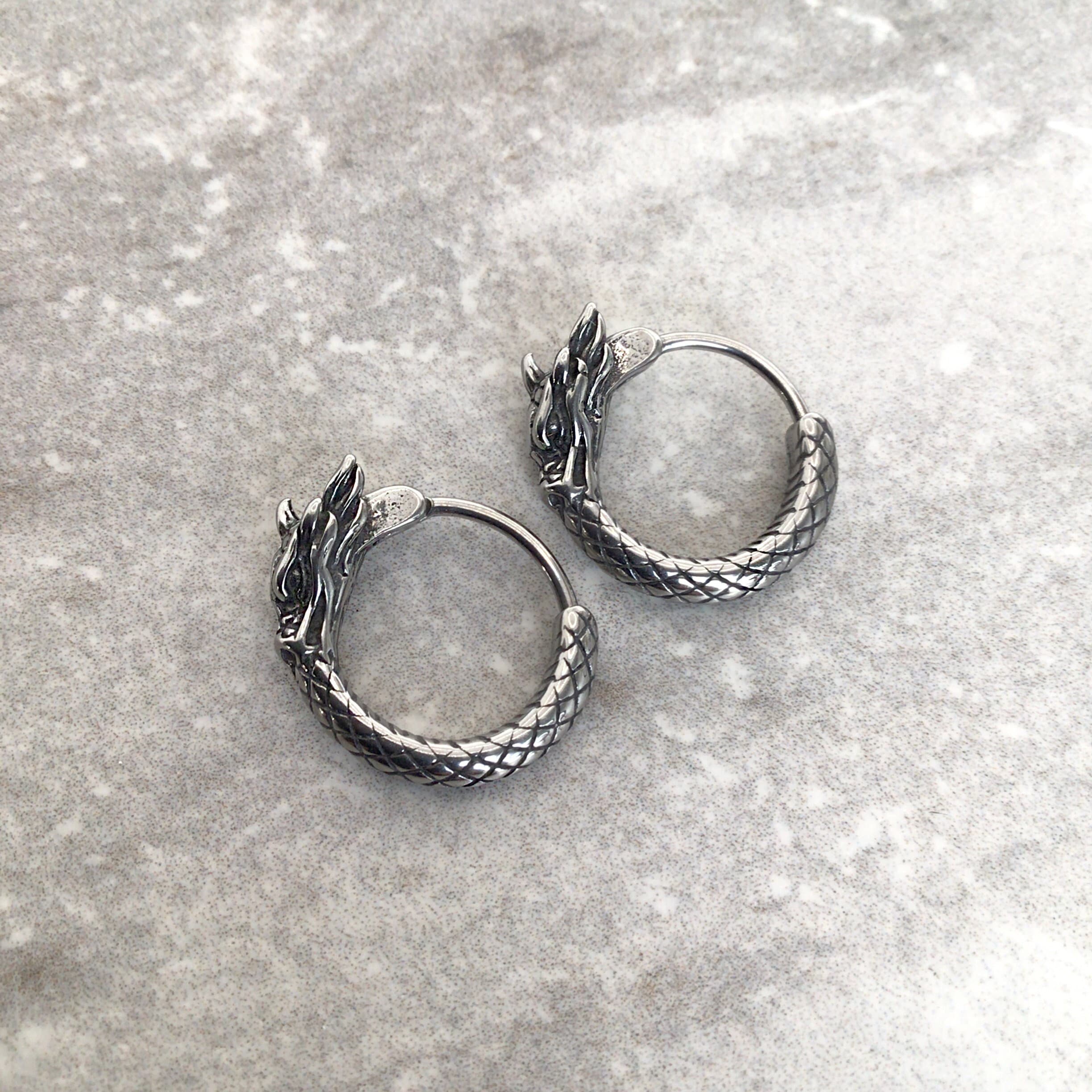 DRAGON HOOP EARRINGS