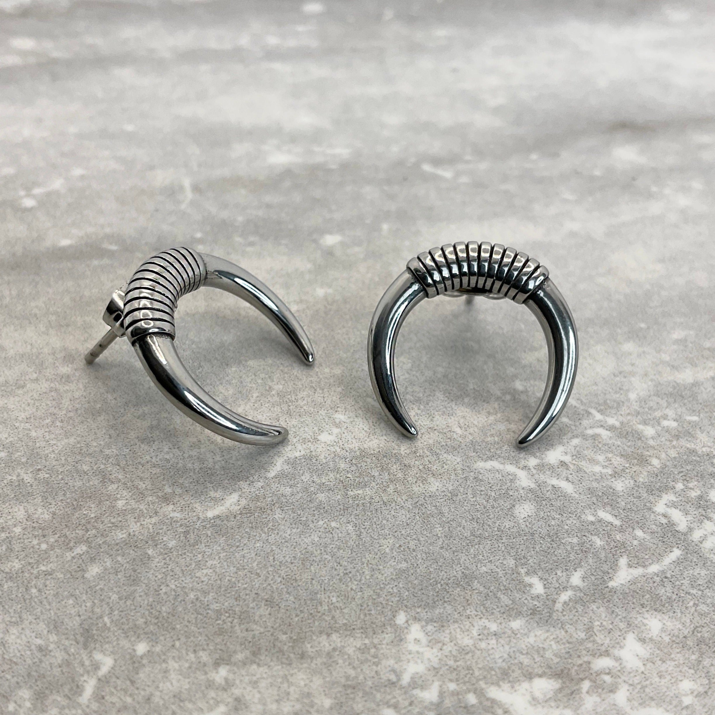 MOON STUDS EARRINGS
