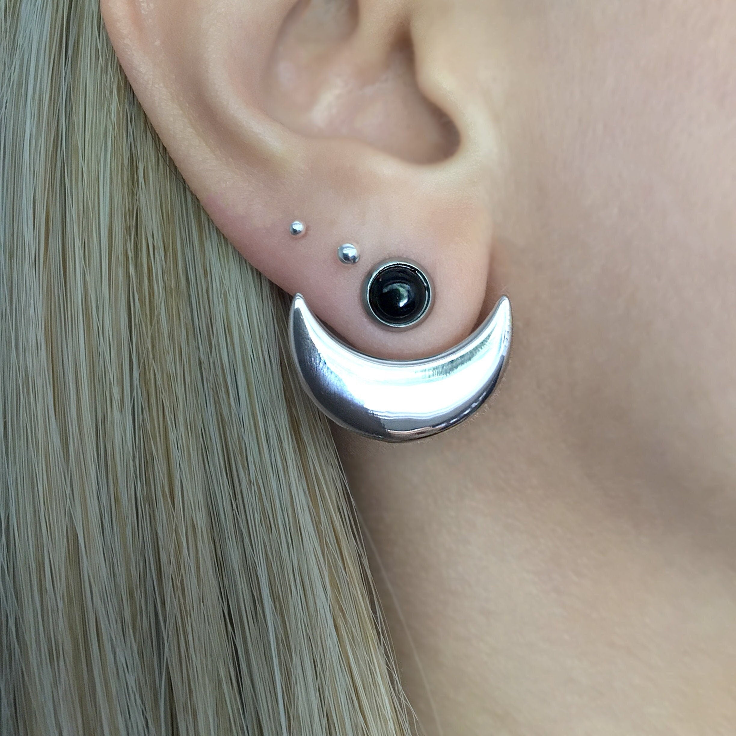 CRESCENT MOON EAR JACKET
