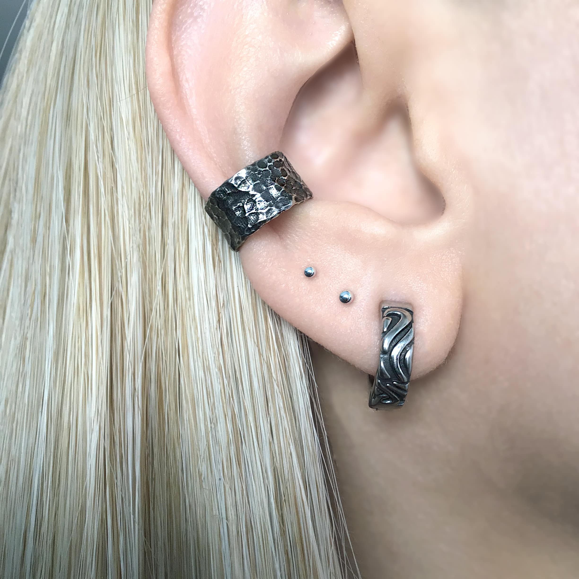 CLIP ON TRIBAL HOOP