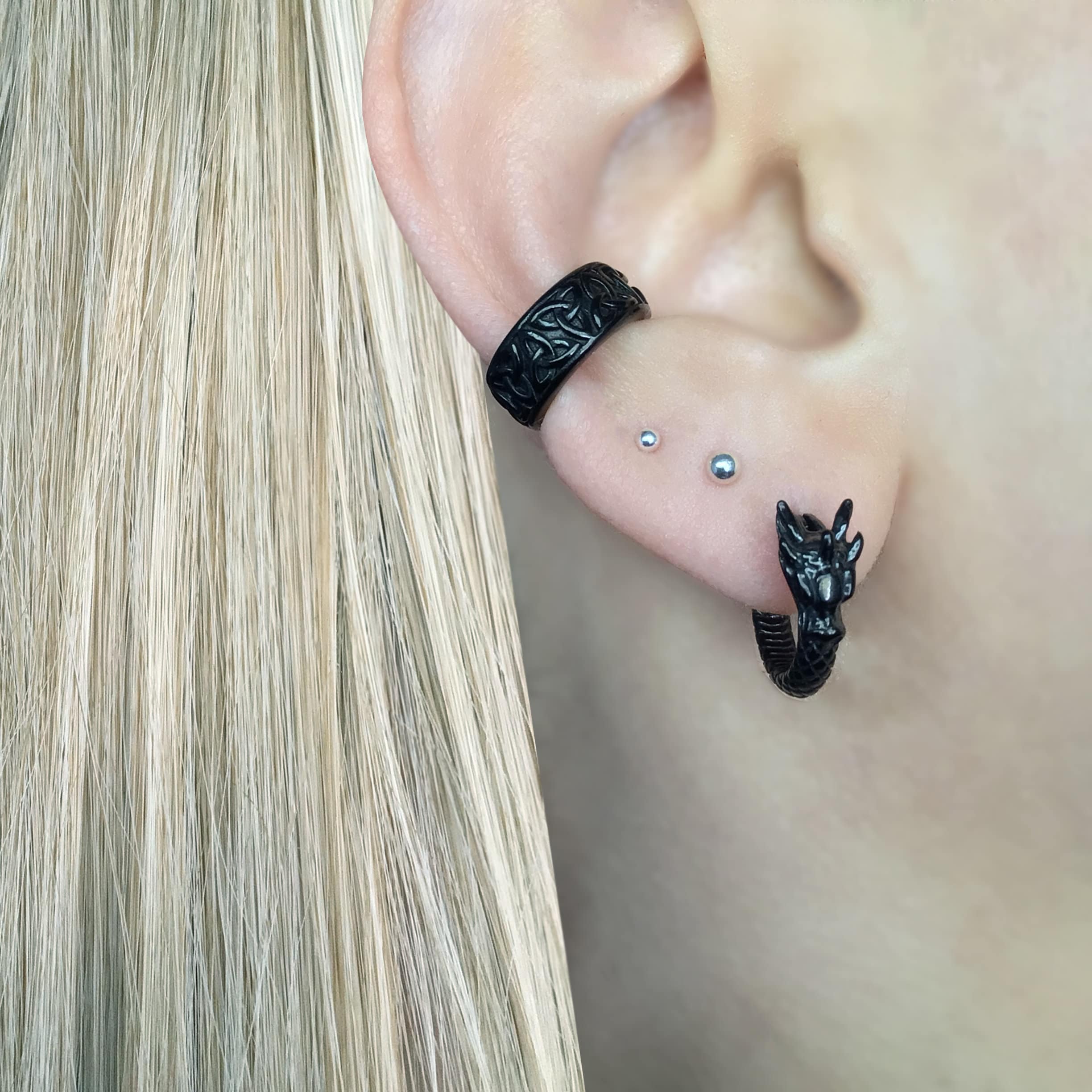 DRAGON HOOP EARRINGS