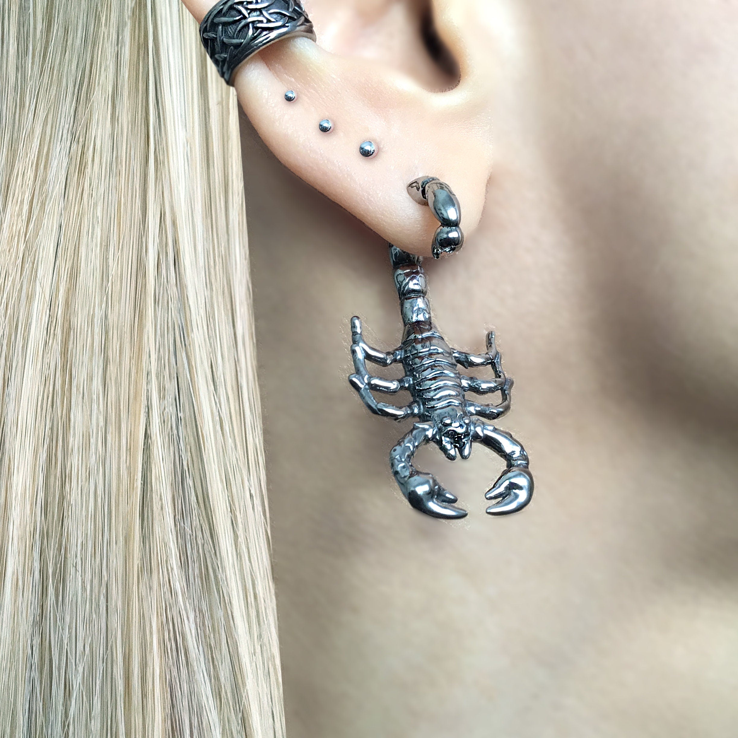 SCORPION EAR JACKET EARRING