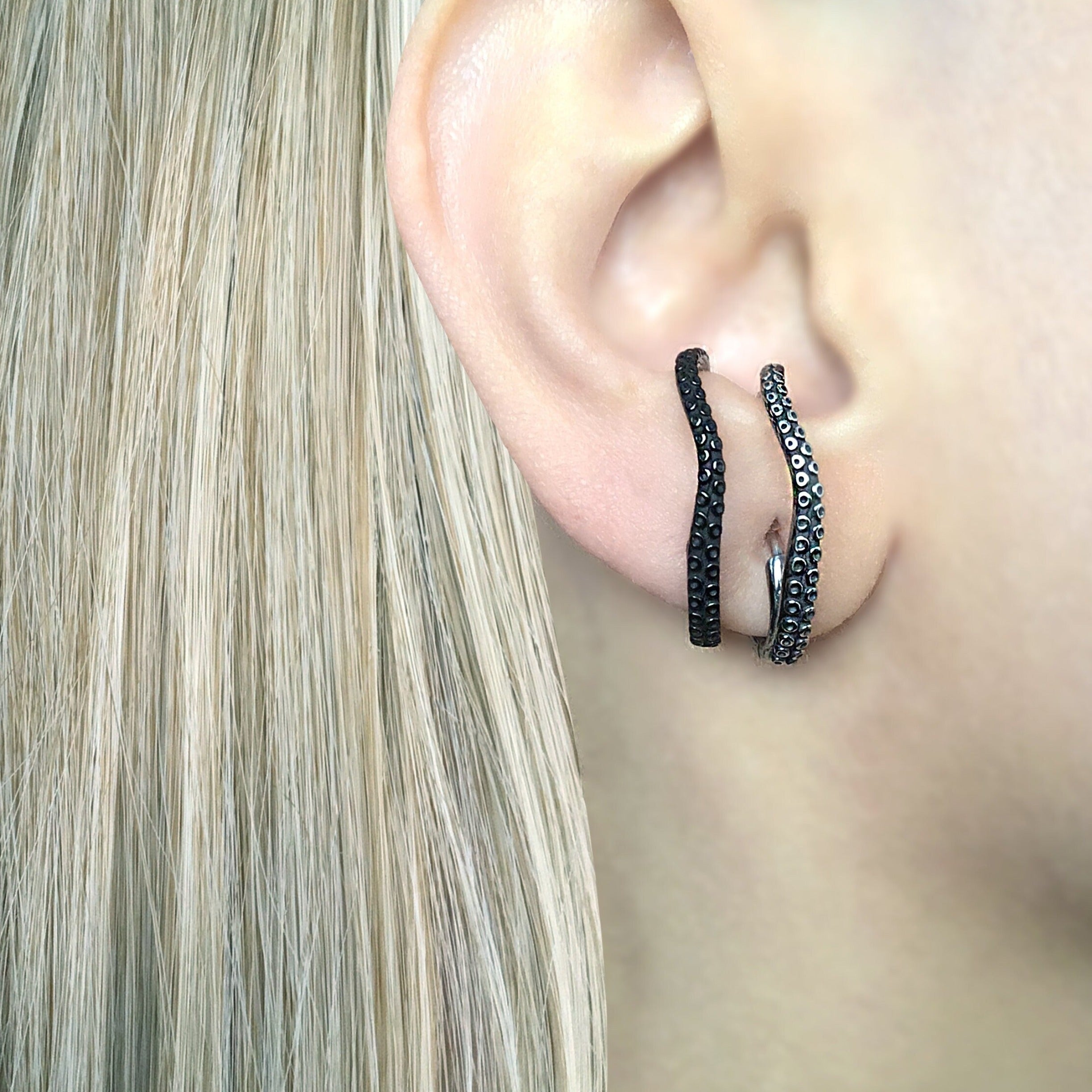 OCTOPUS HOOP EARRINGS