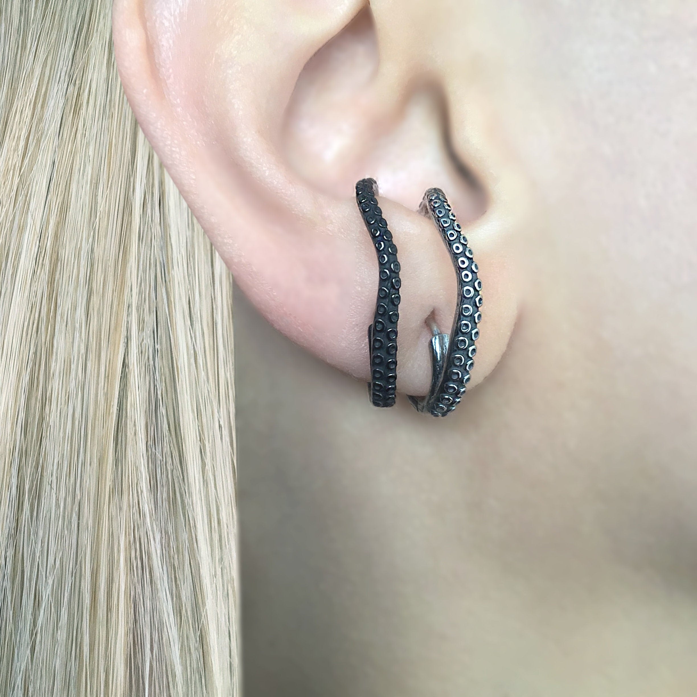 OCTOPUS HOOP EARRINGS