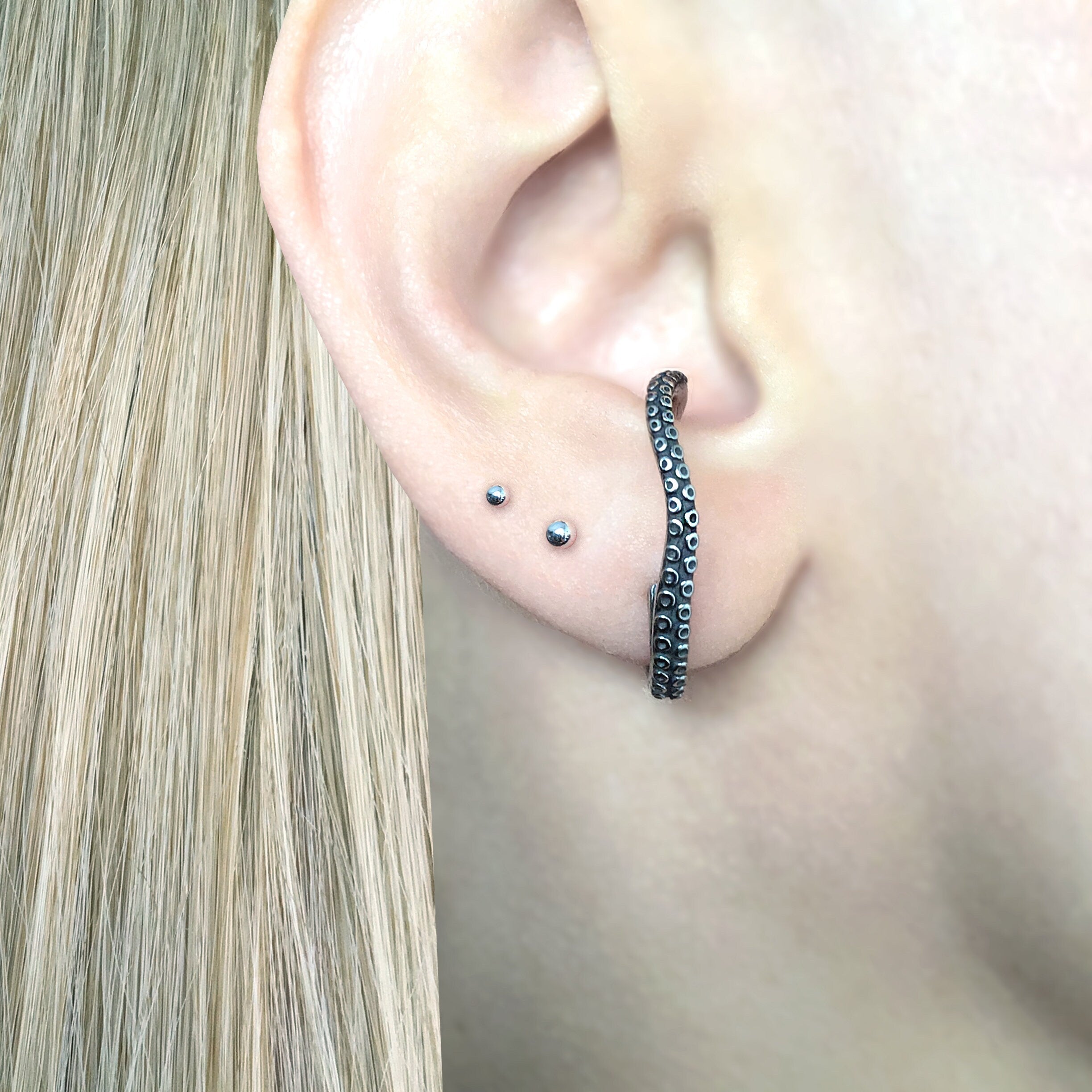 OCTOPUS HOOP EARRINGS
