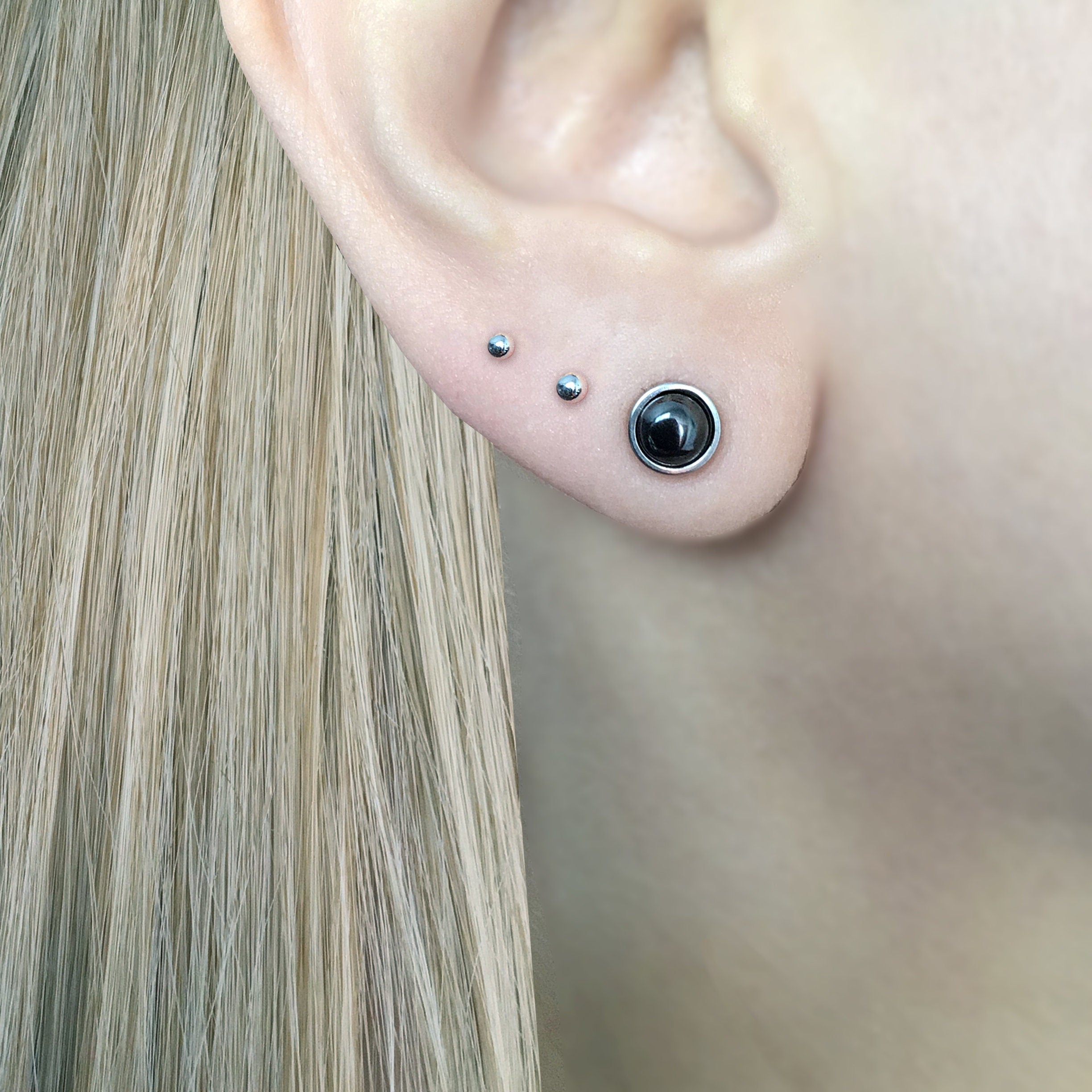 FLOWER EAR JACKET EARRINGS