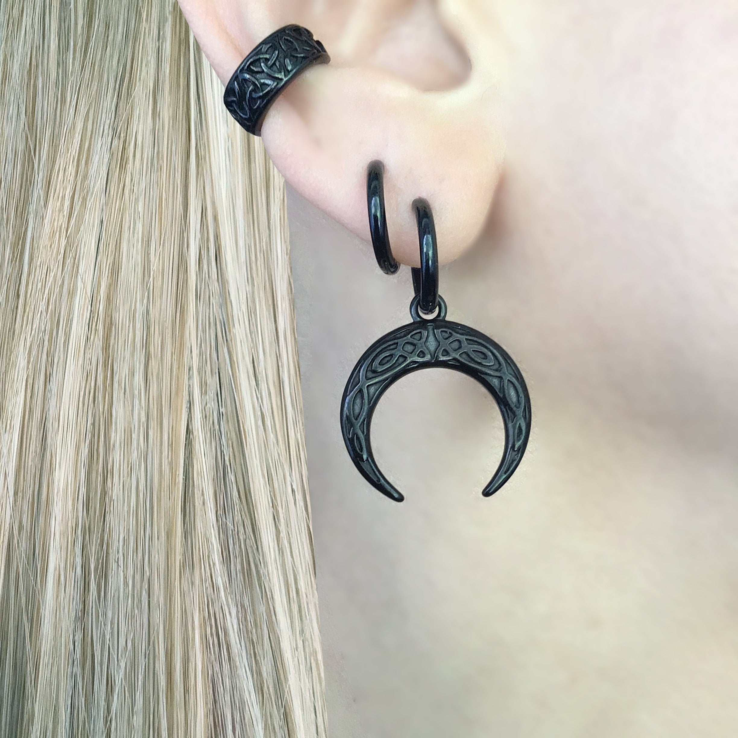 CELTIC MOON EARRINGS