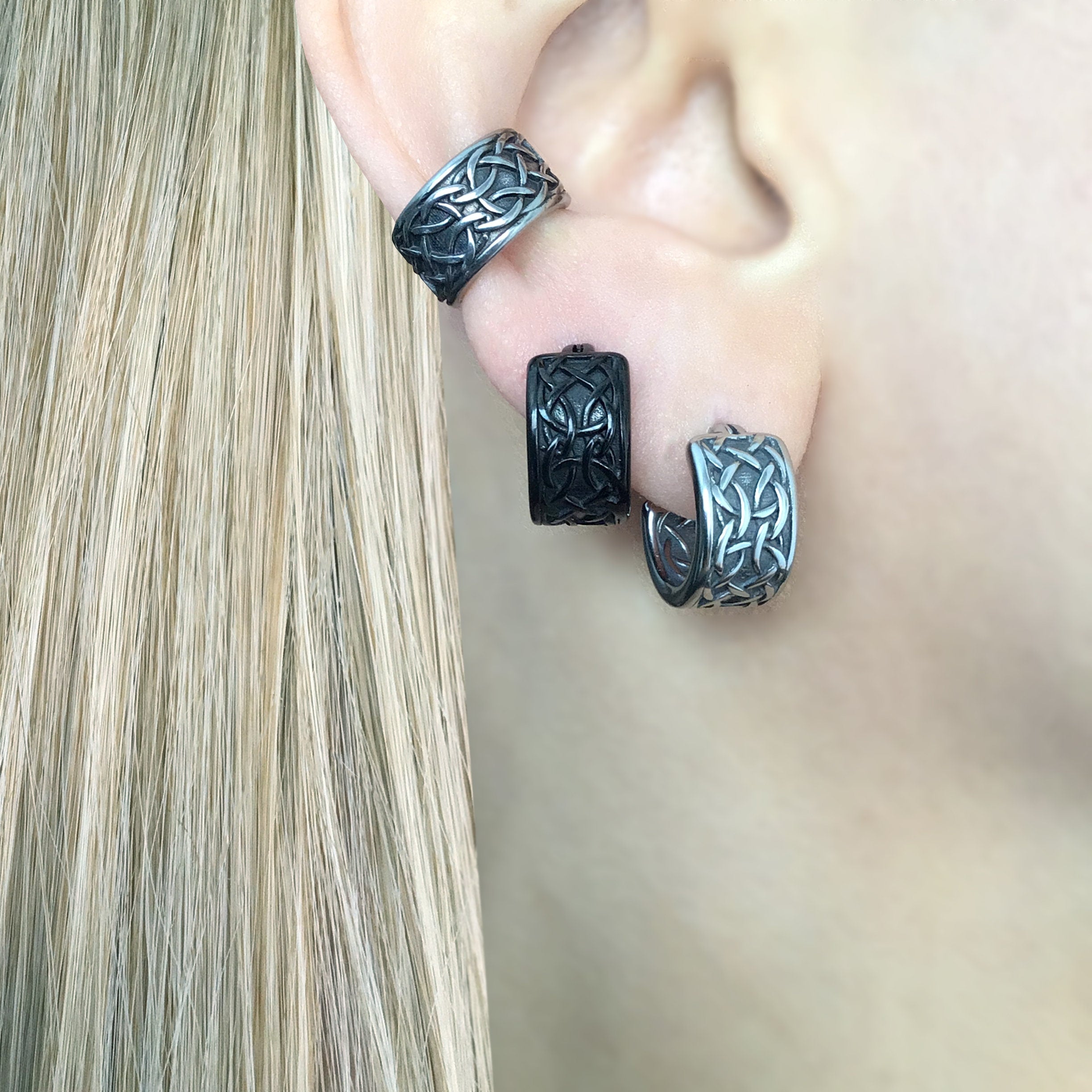 CELTIC HOOP EARRINGS