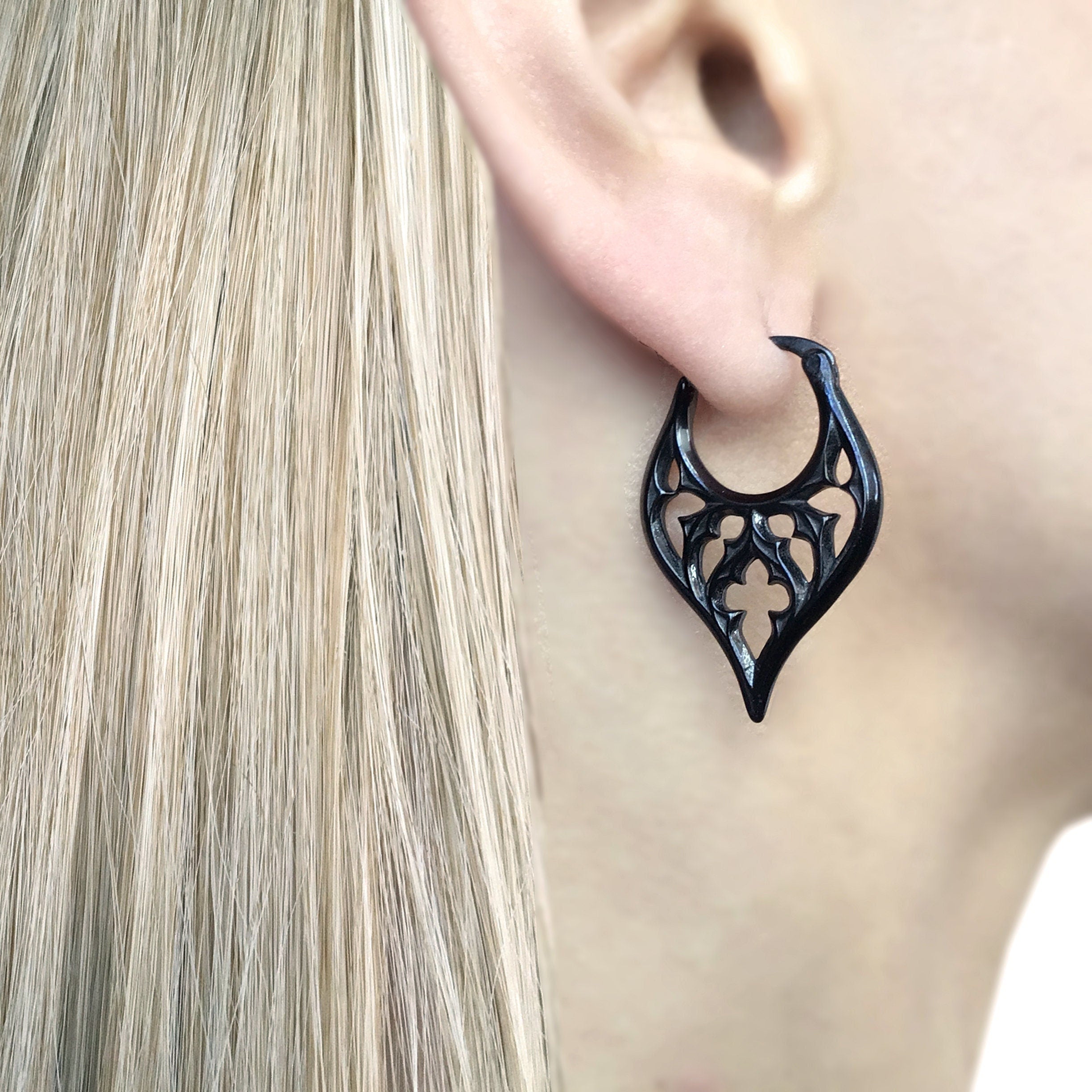 GOTHIC HOOP EARRINGS
