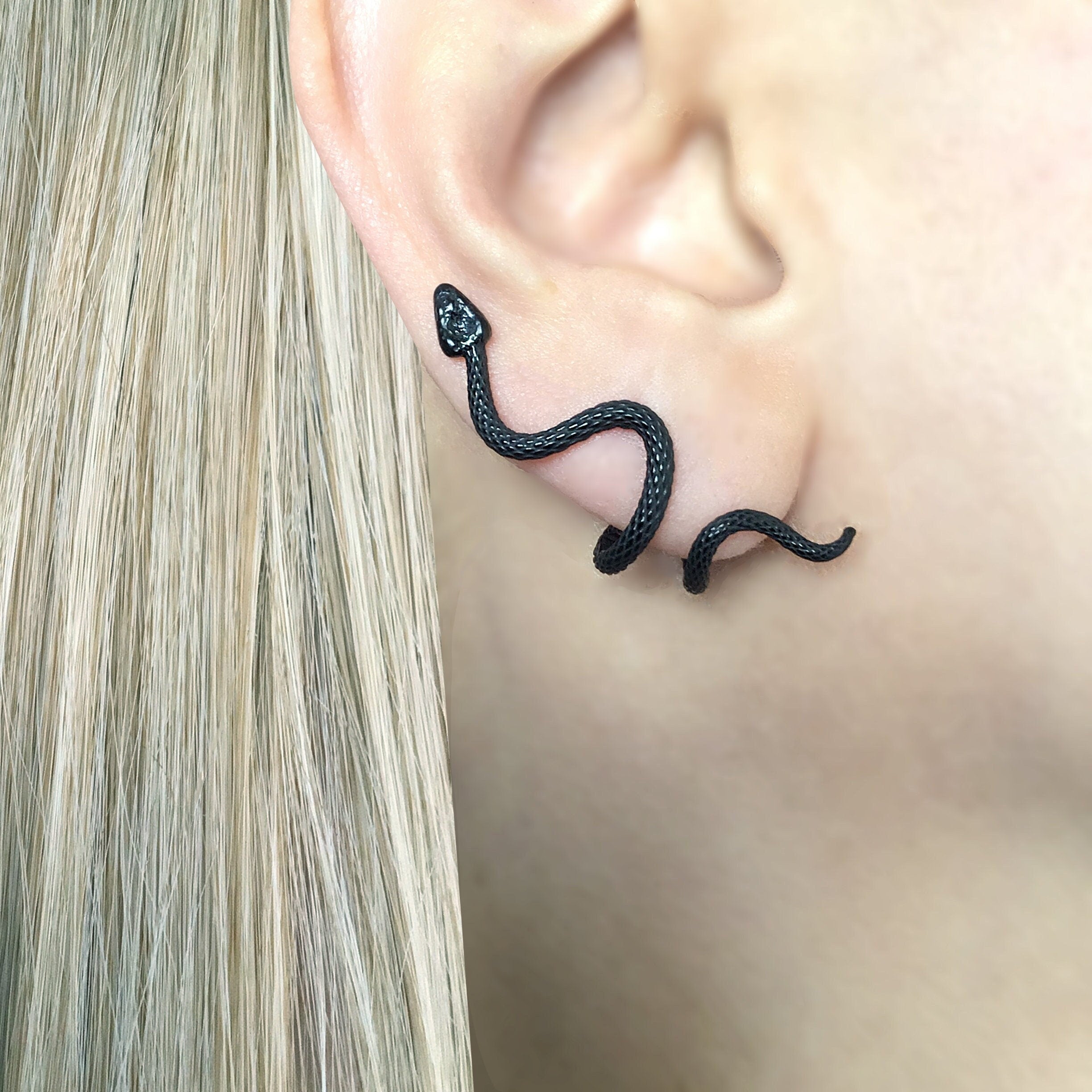CRAWLING SNAKE EARRINGS